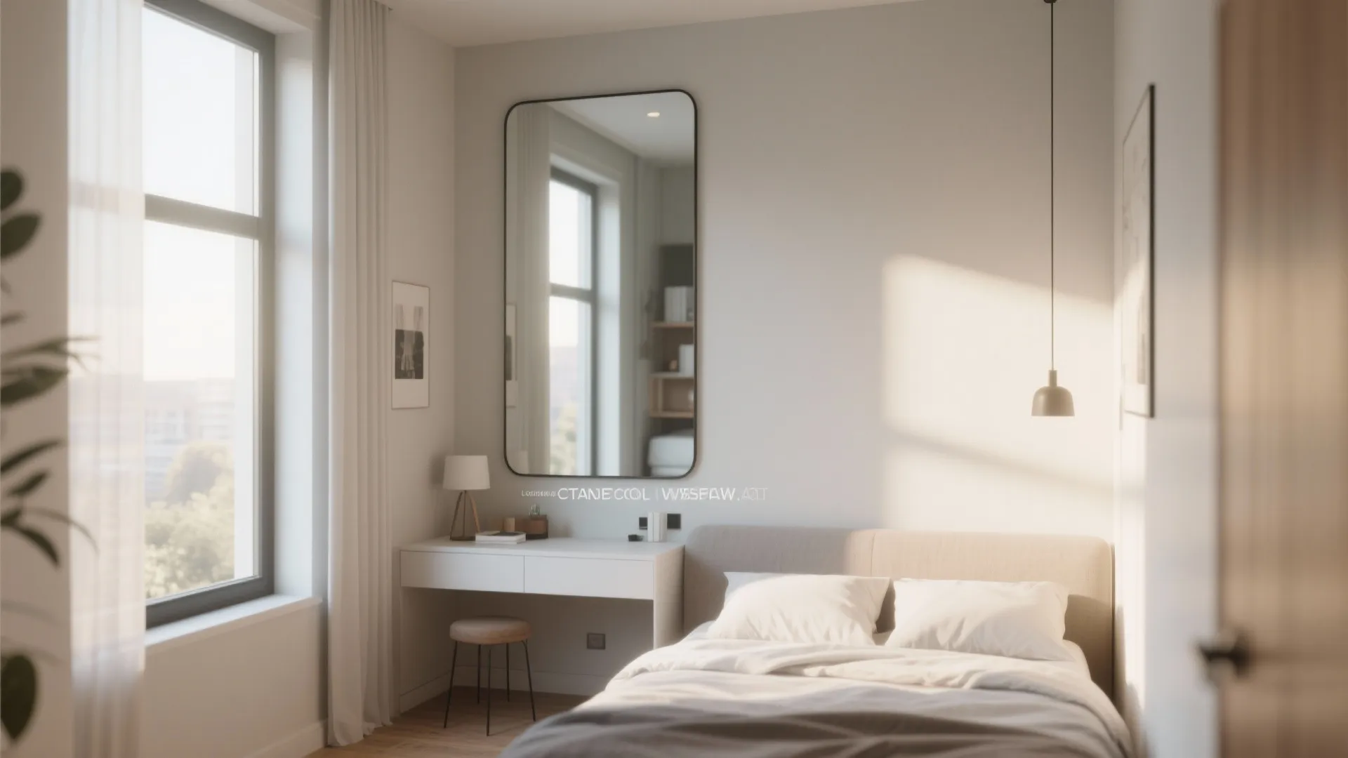 7. Mirrors to Double the Space