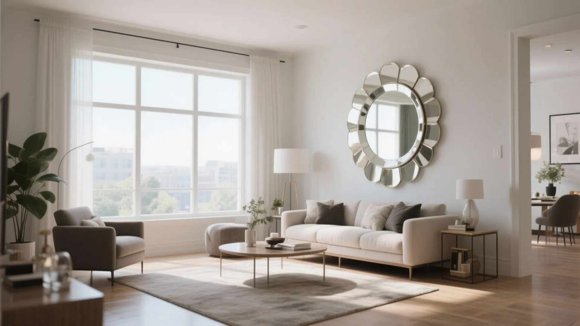 Mirrors for space illusion