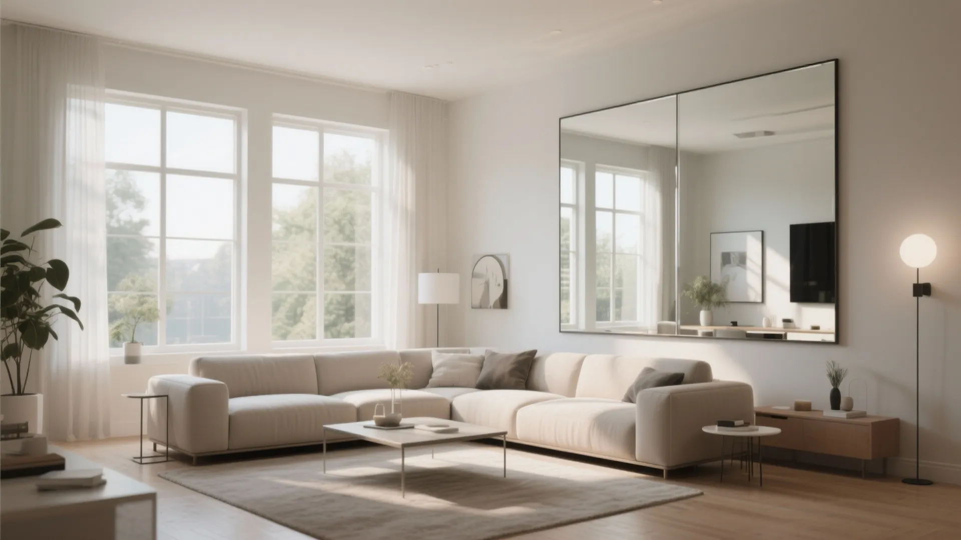 8. Use Mirrors to Stretch the Space