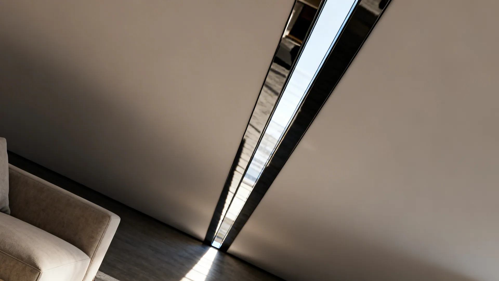 4. Mirror Panel or Glossy Finish Strip