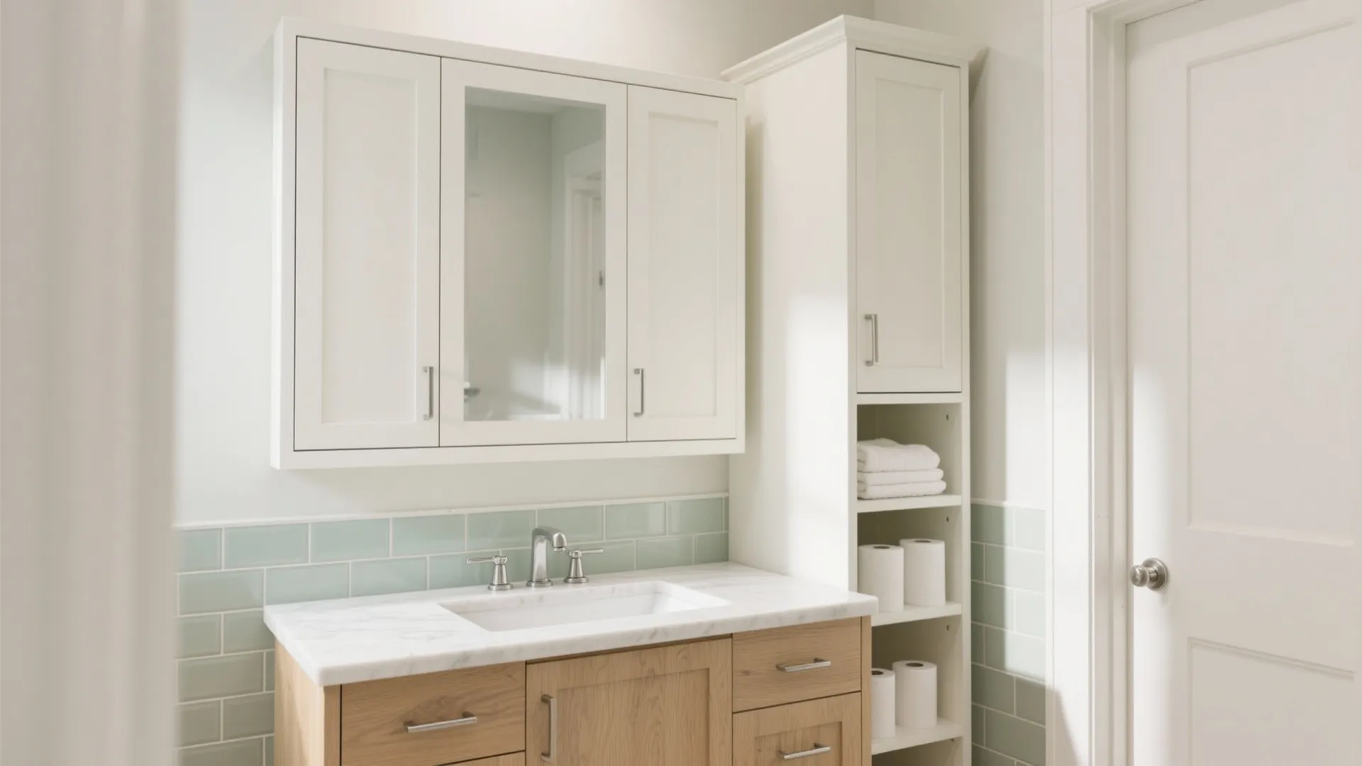Mirror Cabinets and Tall Vertical Towers