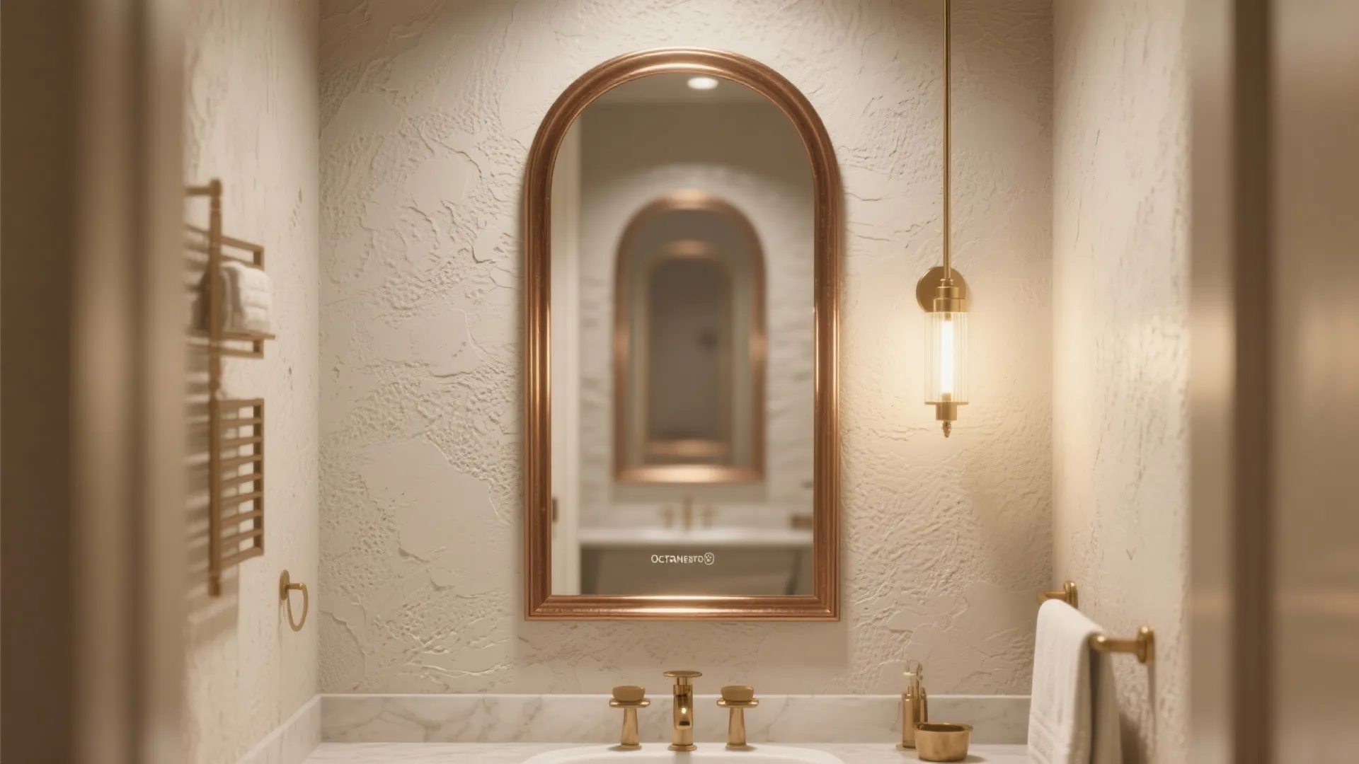 4. Large Mirror as a Wall Treatment