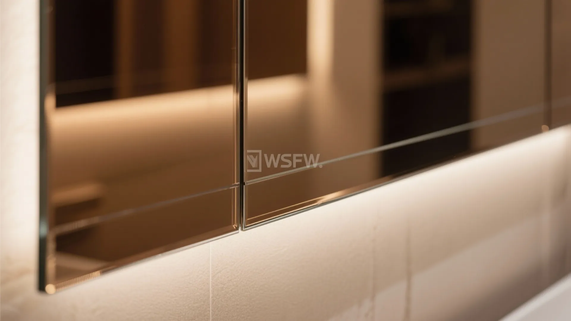 Mirrored paneling for light bounce and depth