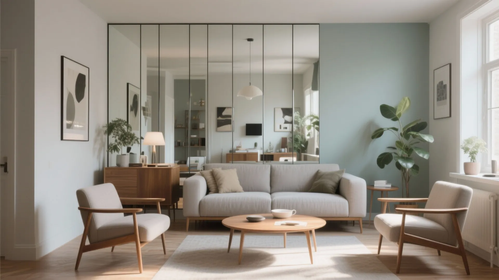 Mirror Wall Illusion