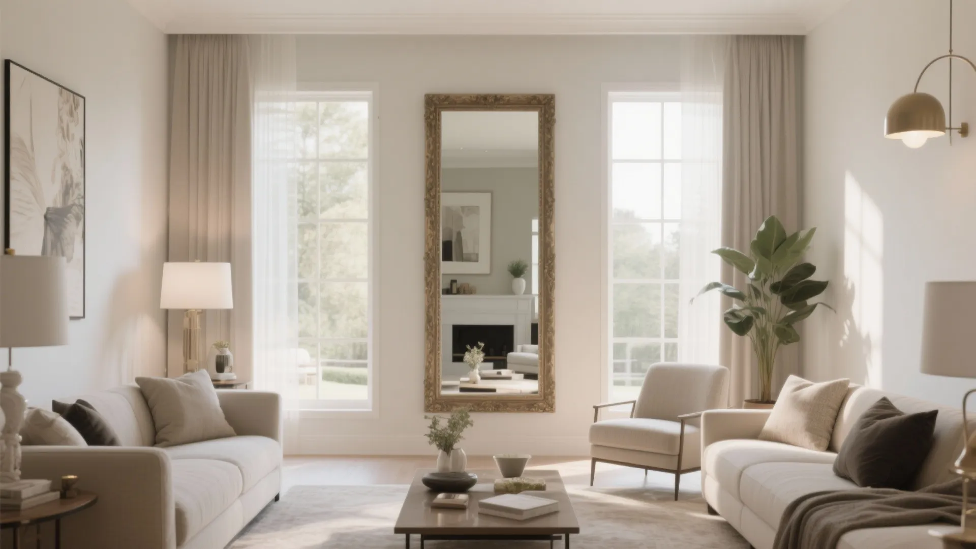 5. Mirror Wall Accents