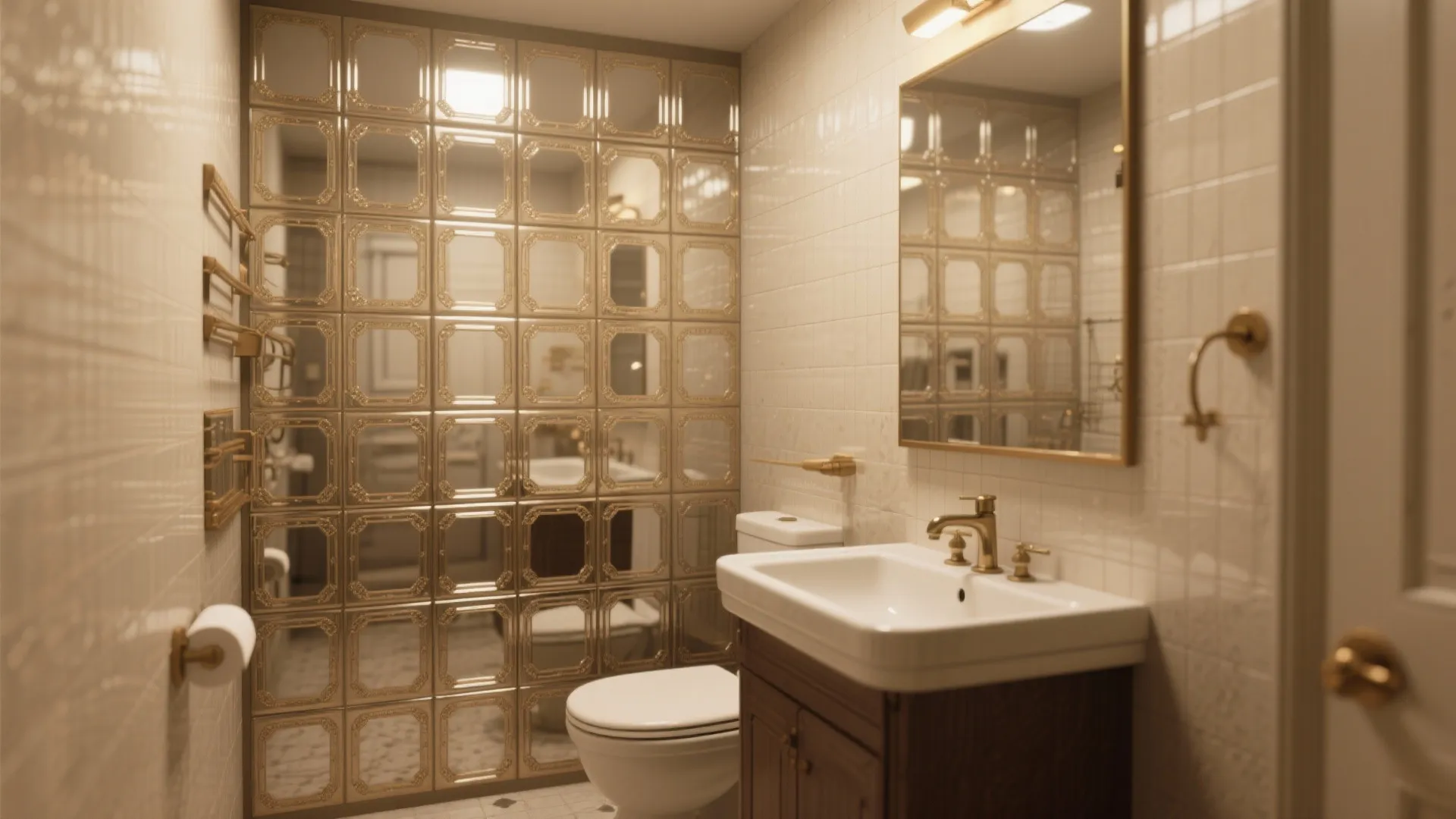 5. Statement Mirror Wall