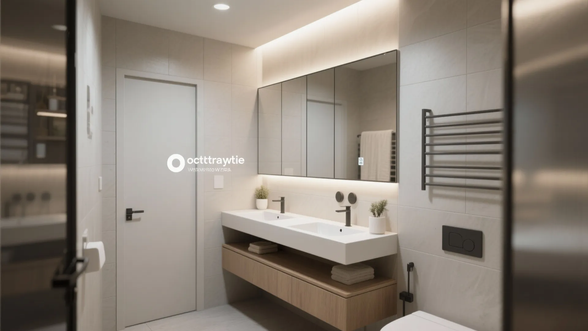 9. Mirror Wall Behind Vanity