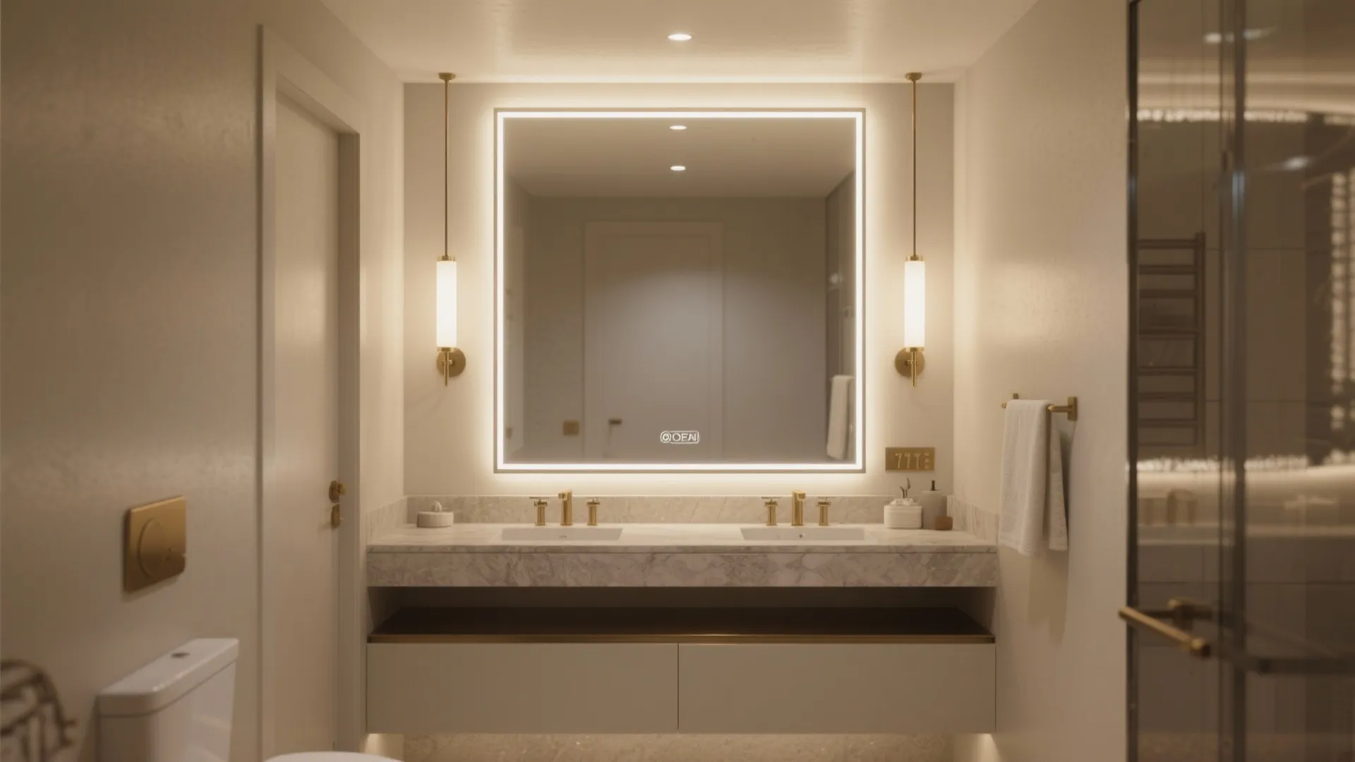 Light, mirror, and glass: layer illumination for flattering faces and roomy vibes
