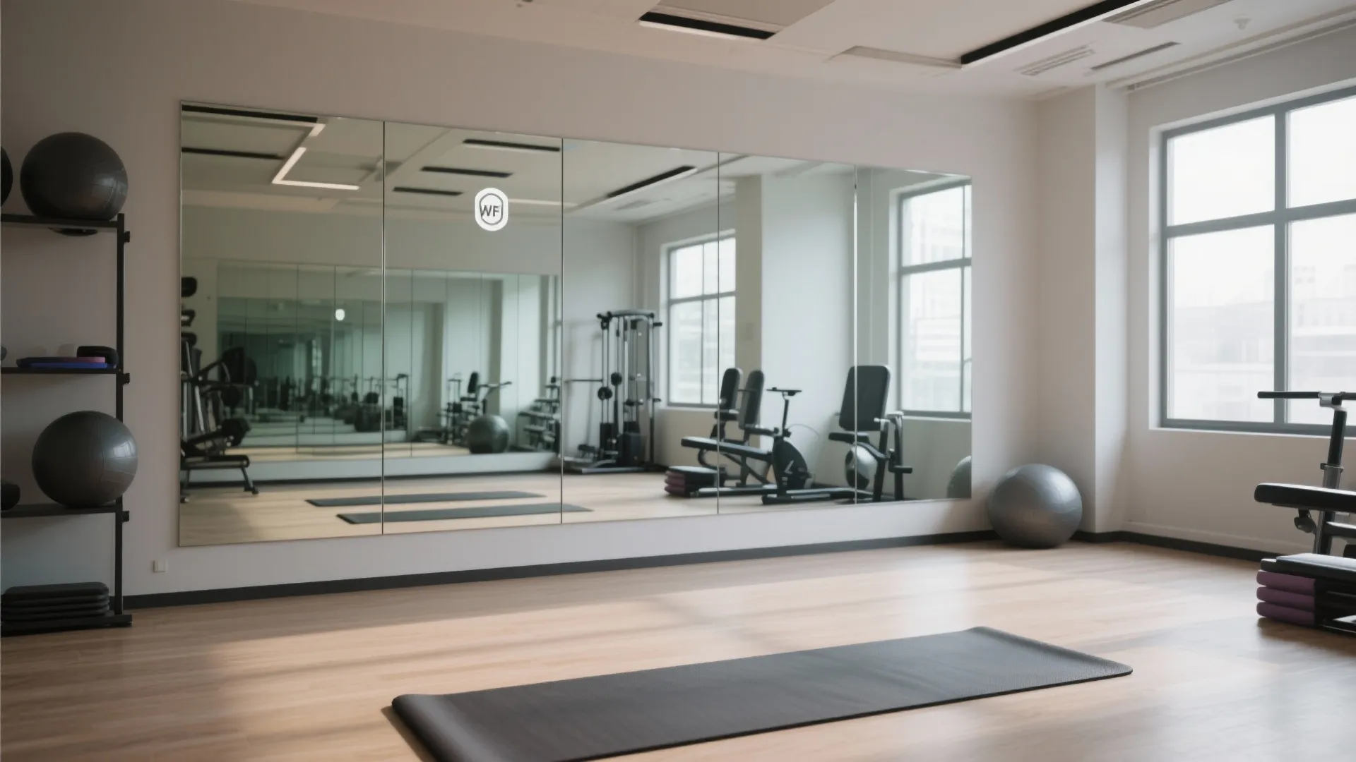 6. Mirror Wall for Motivation