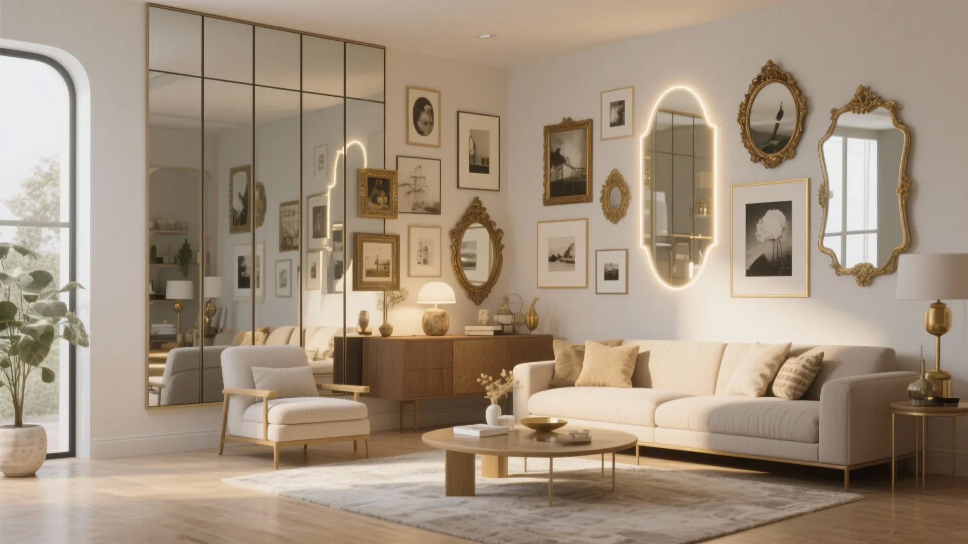 10 Mirror Wall Decor Ideas for Living Room