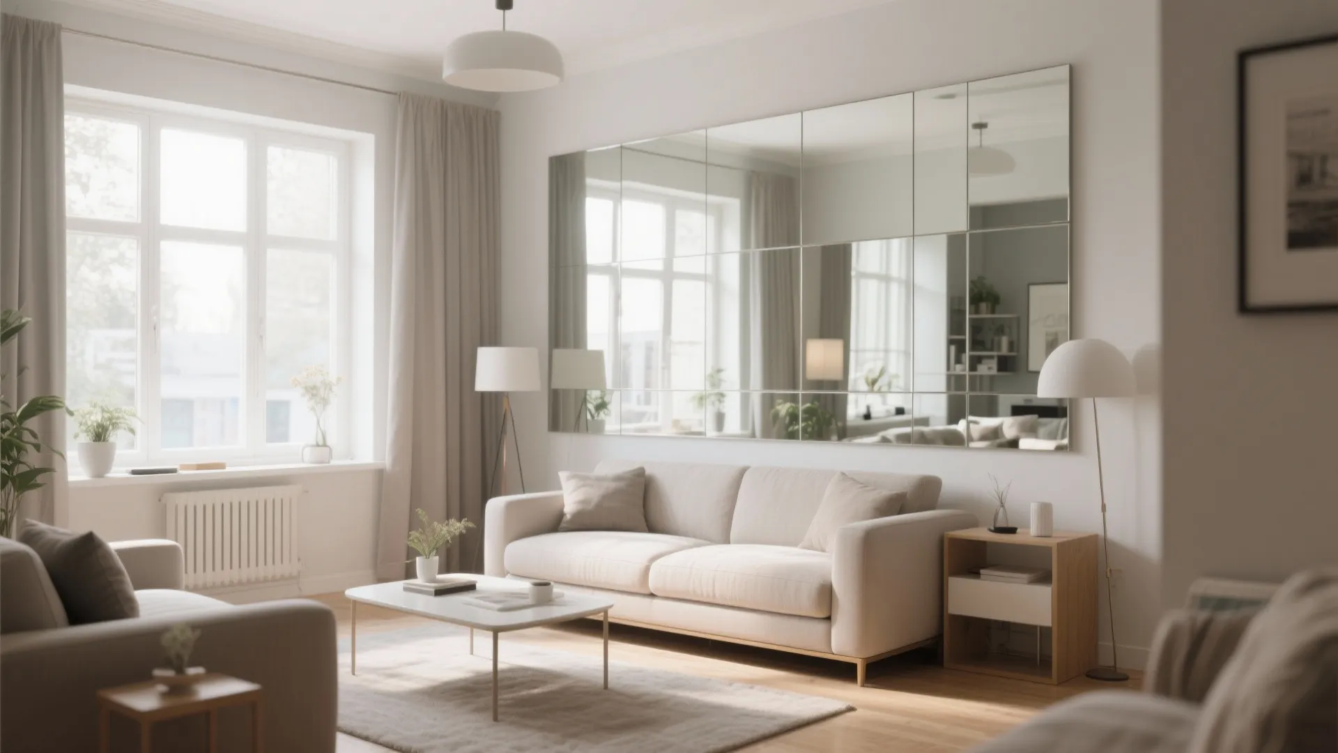 Mirrored Accent Wall