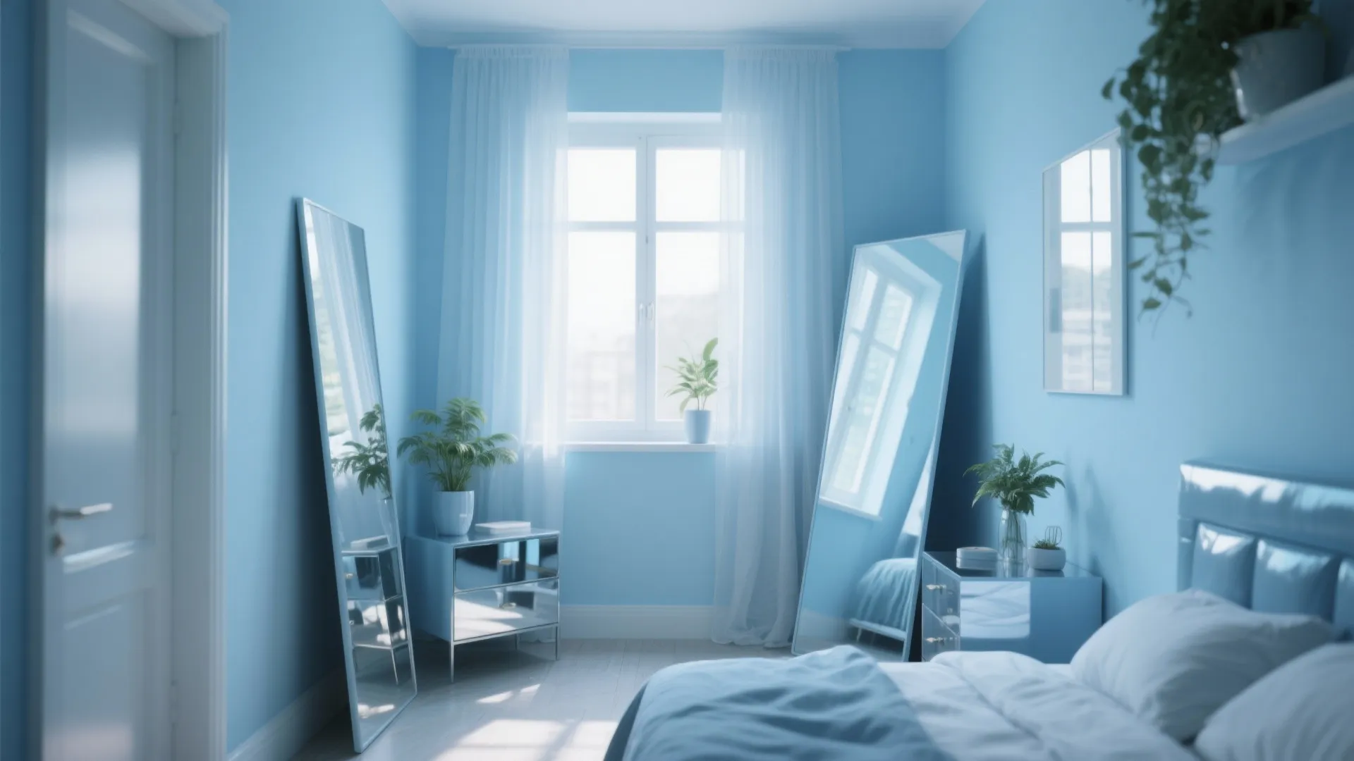 5. Maximize light with mirrored accents