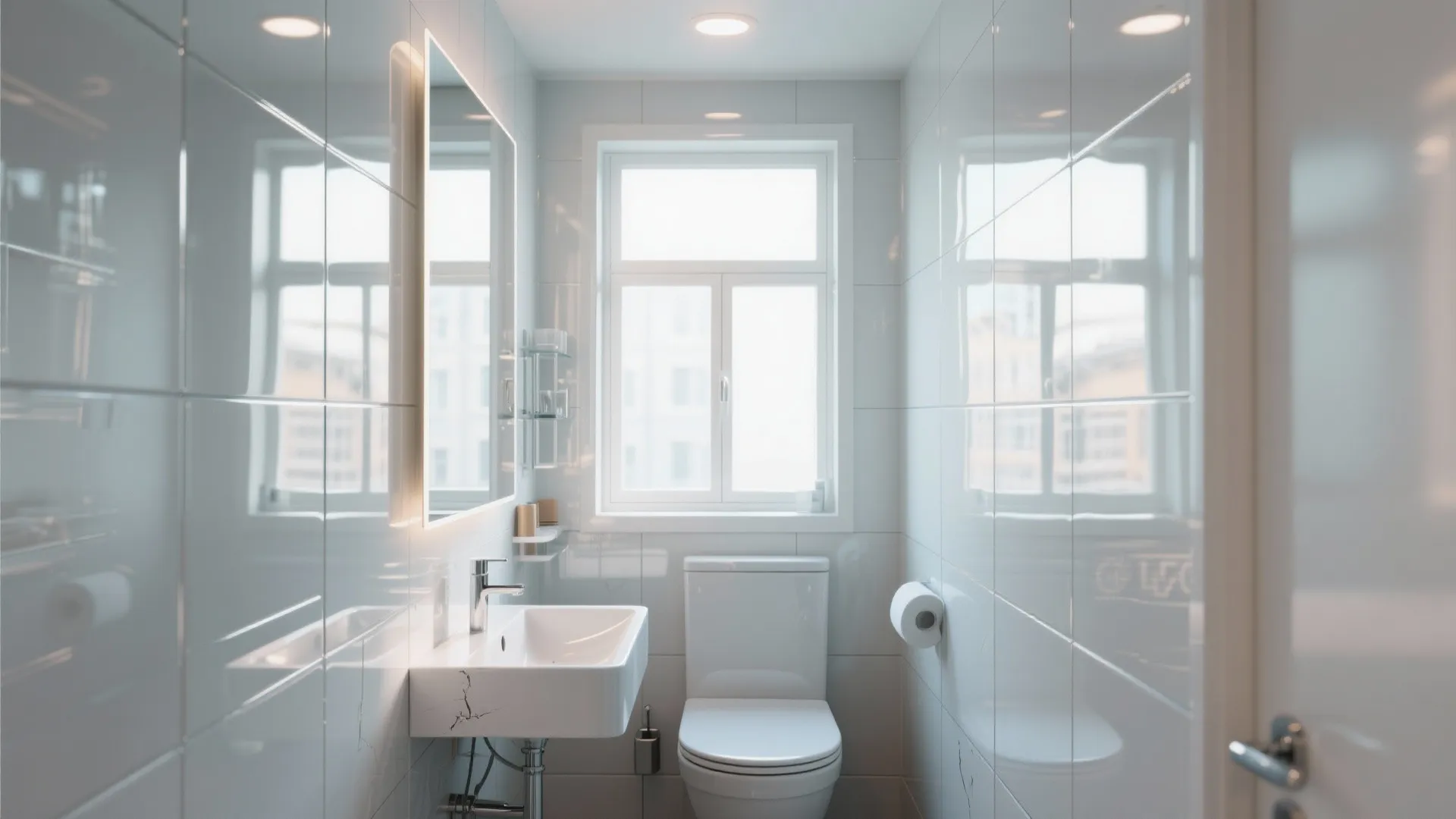 4. Mirrored or Gloss Acrylic Panels