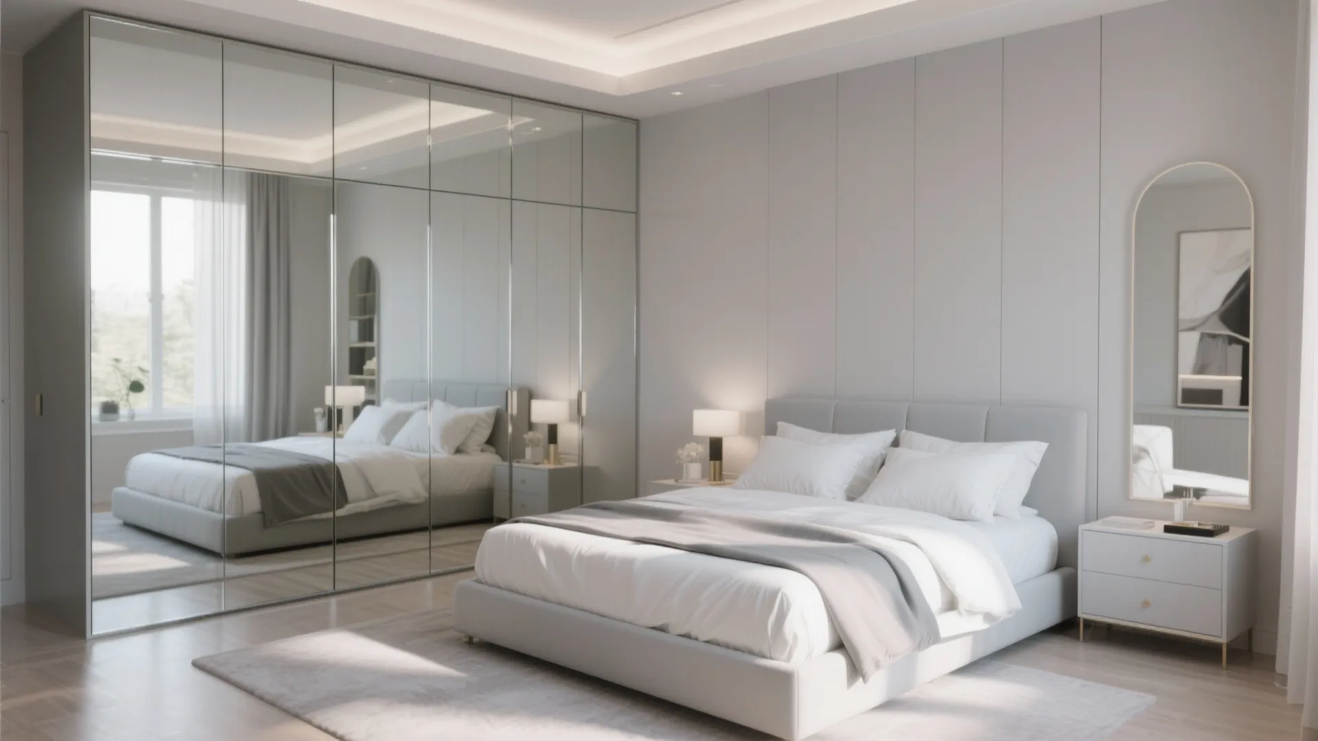 Mirrored Almirah Panels