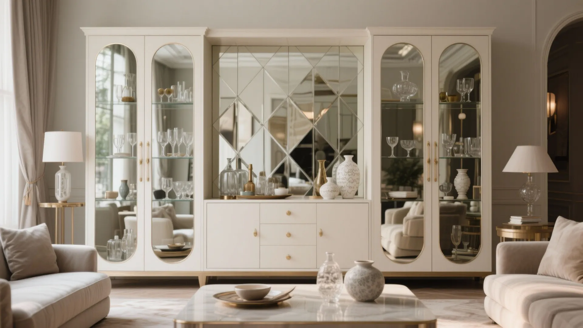 Mirrored Back Panels