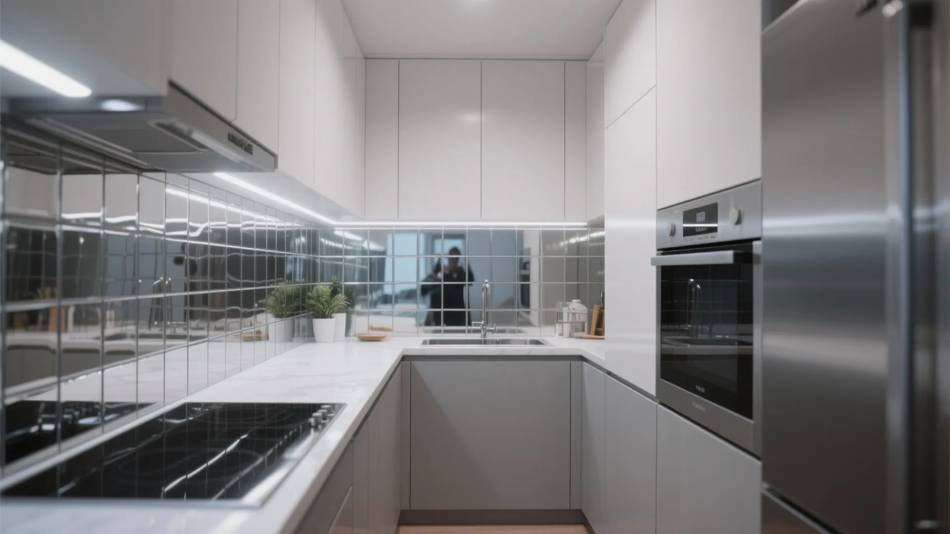 6. Mirrored Splashback