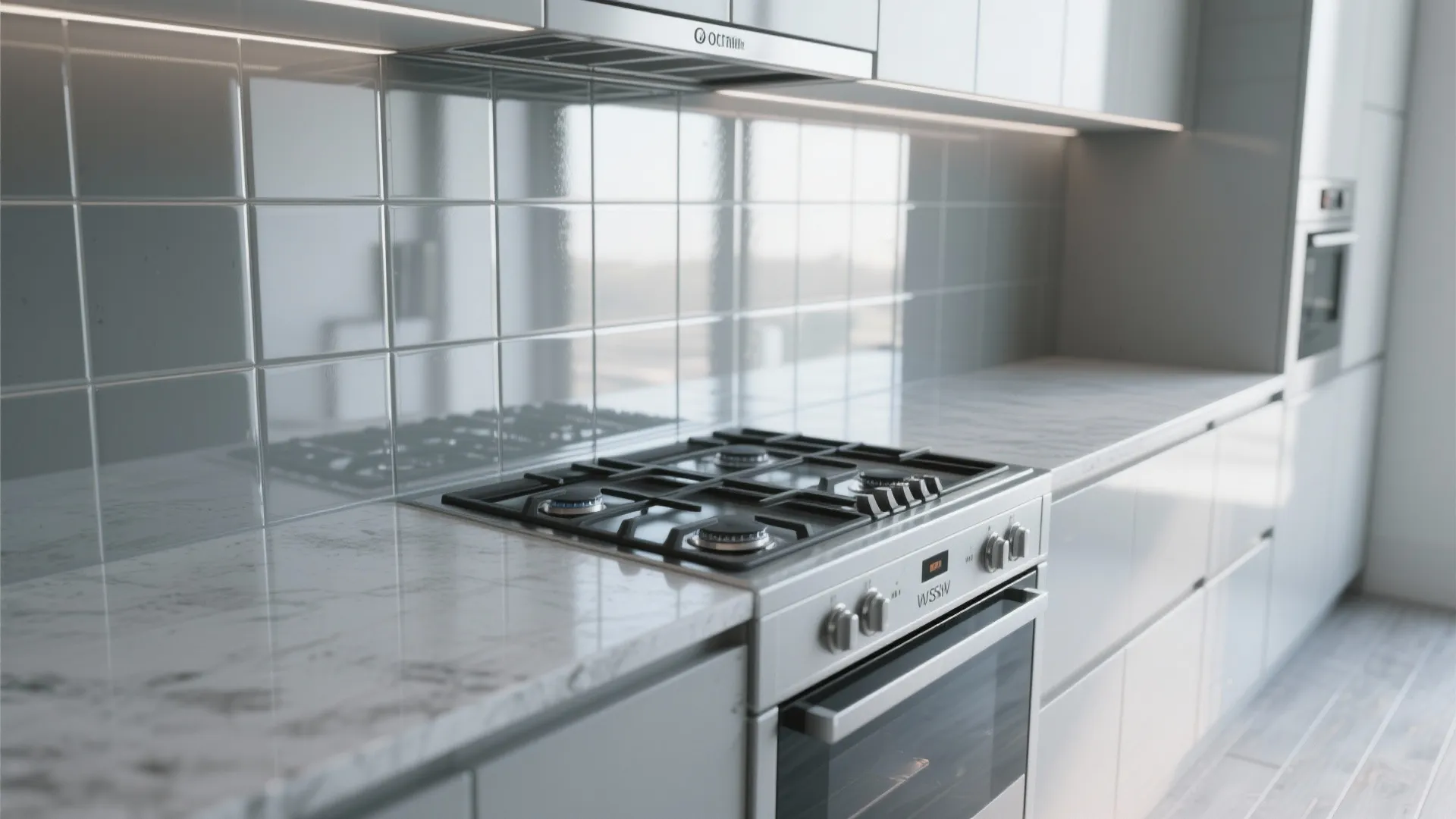 5. Reflective backsplashes for extra brightness