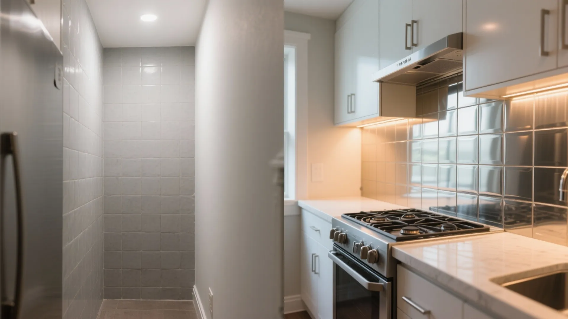 Mirrored Backsplash Light Bounce