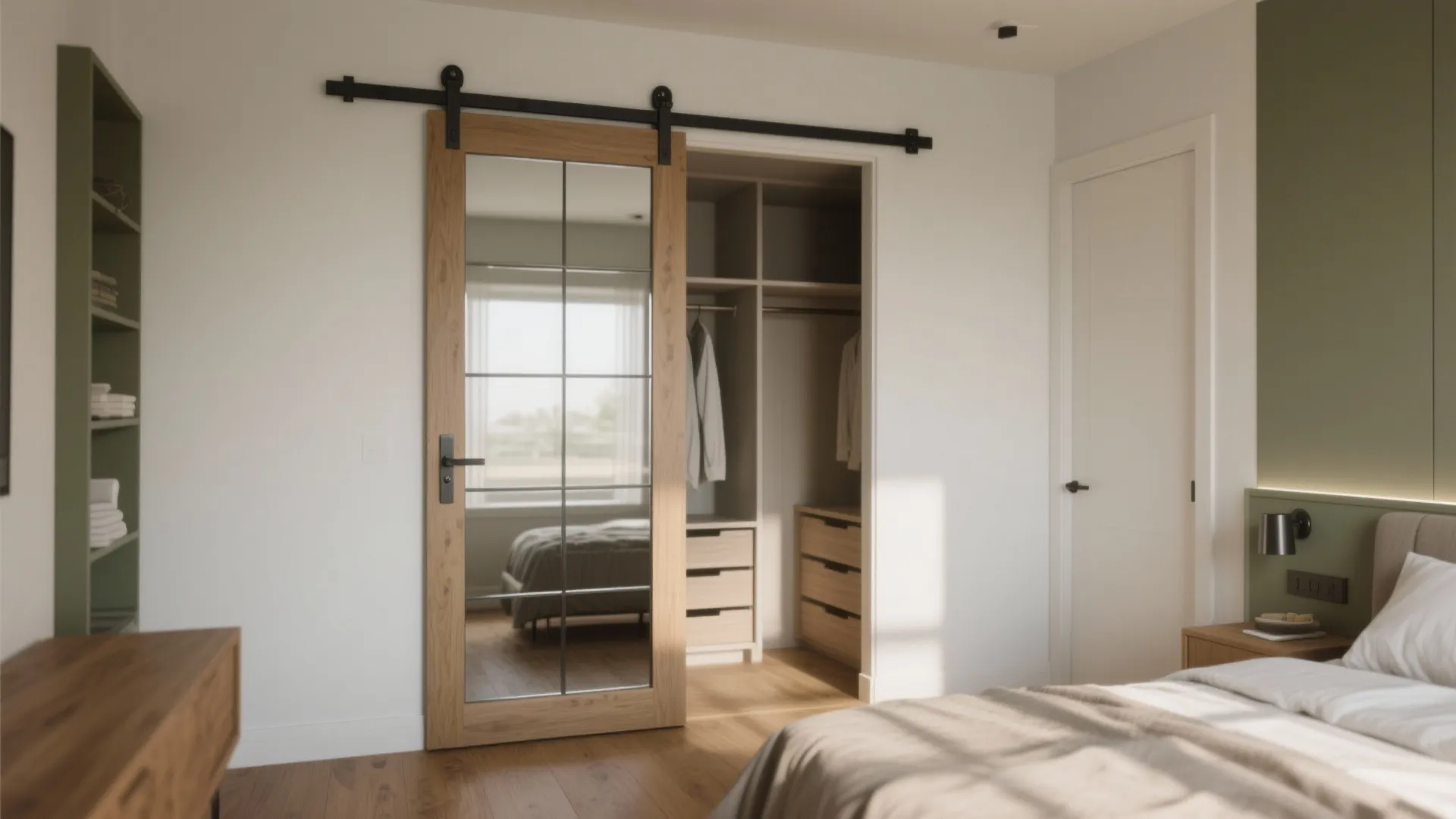 Barn Door with Mirror DIY: Step-by-Step Guide for Small Spaces: Fast-Track Guide to Building a Mirrored Barn Door in 1 Hour