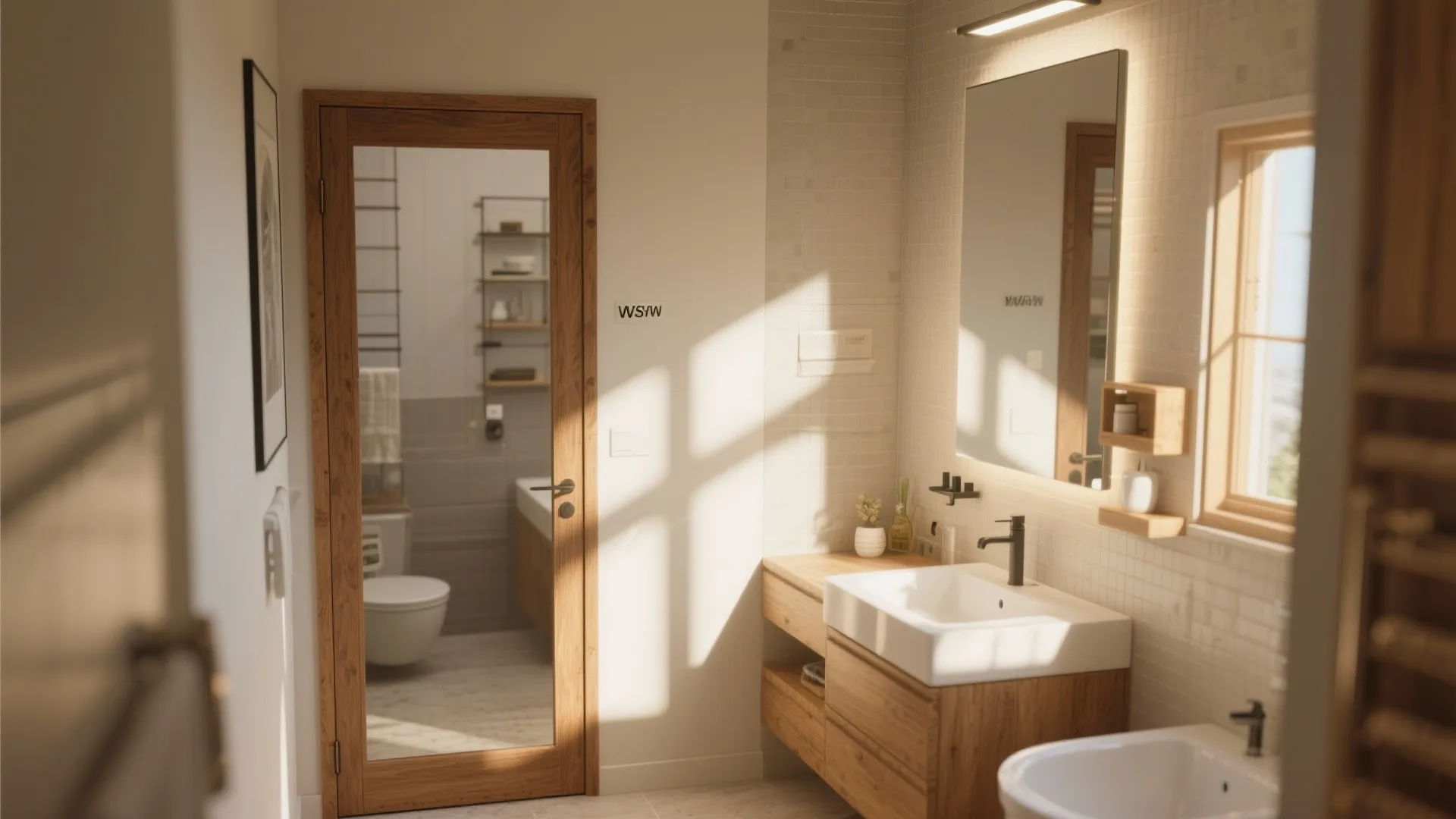 Mirrored Door for Dual Function