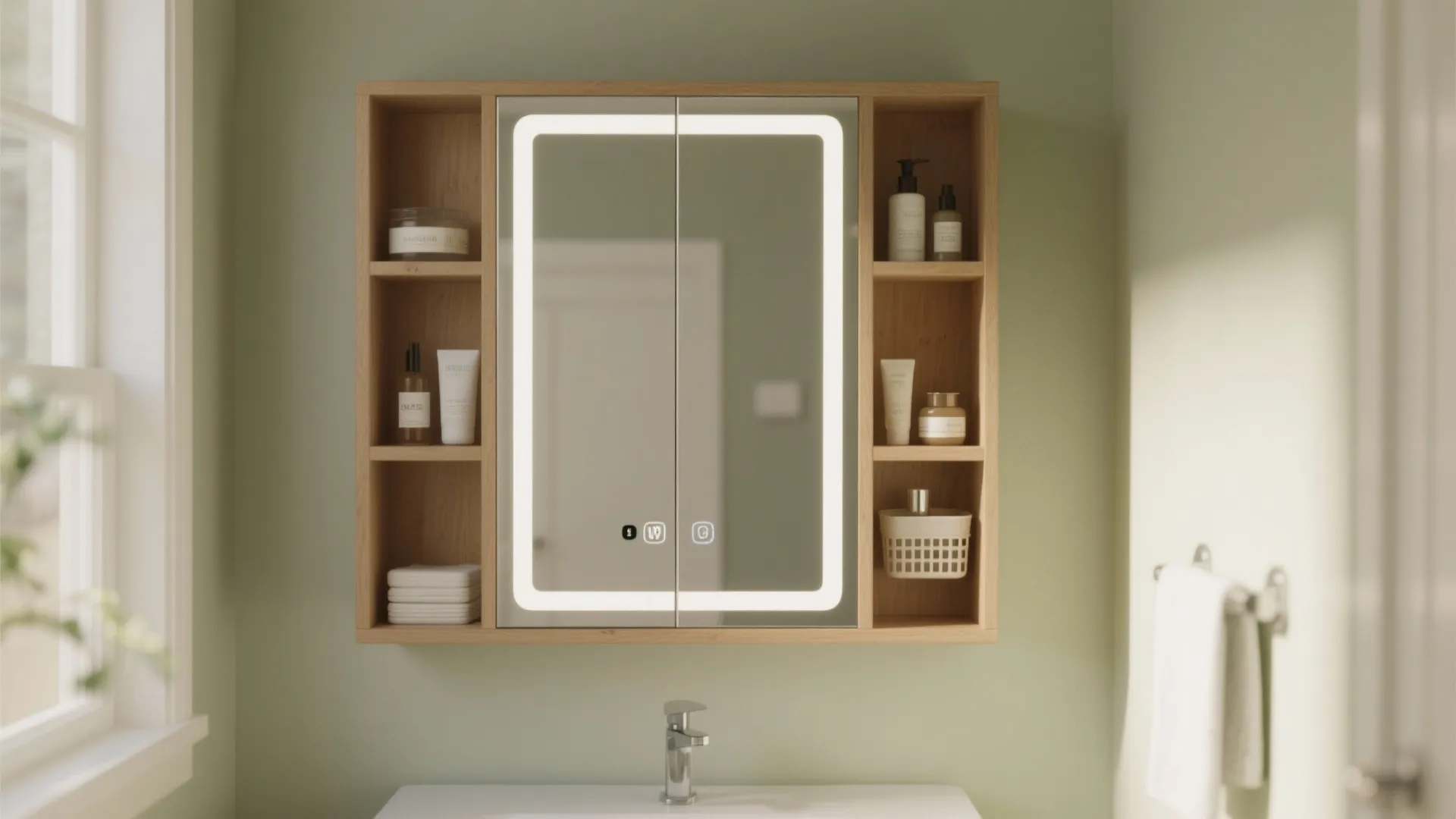 4. Multipurpose mirrored cabinets