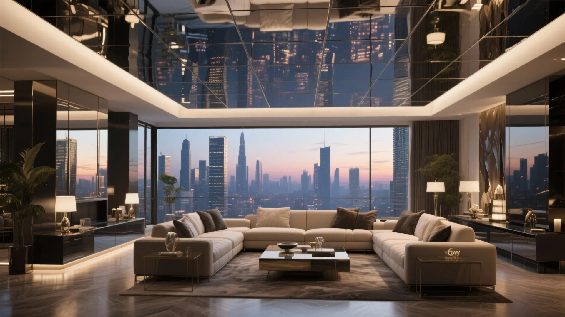 8. Ceiling Mirror Panels