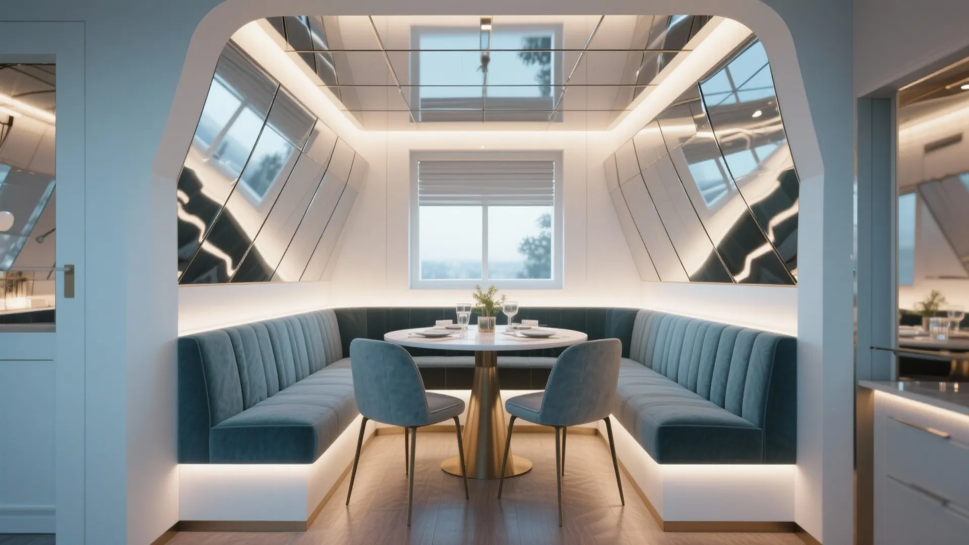 Mirrored Ceiling Panels