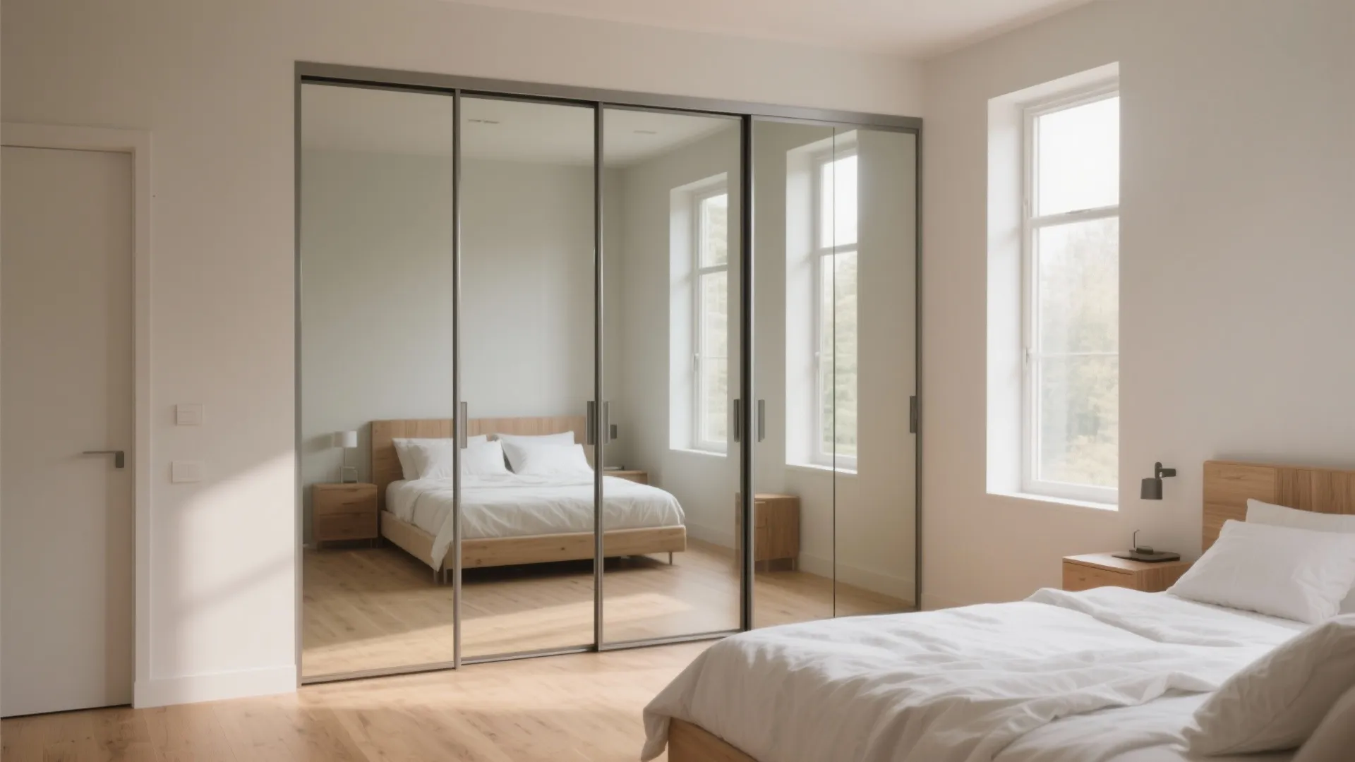 DIY Closet Doors with Mirrors: Transform Your Space with Style: 1 Minute to Sleek, Space-Saving Closet Transformation