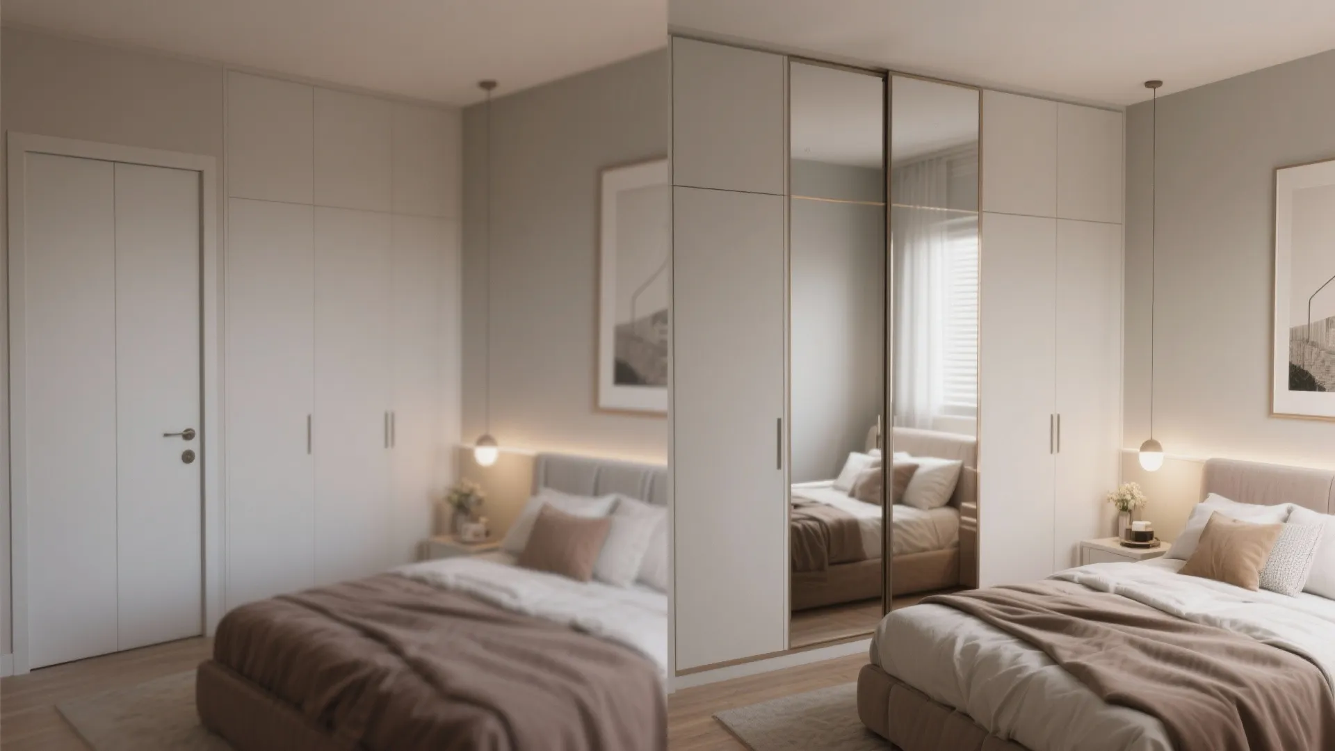 Mirrored Closet Doors