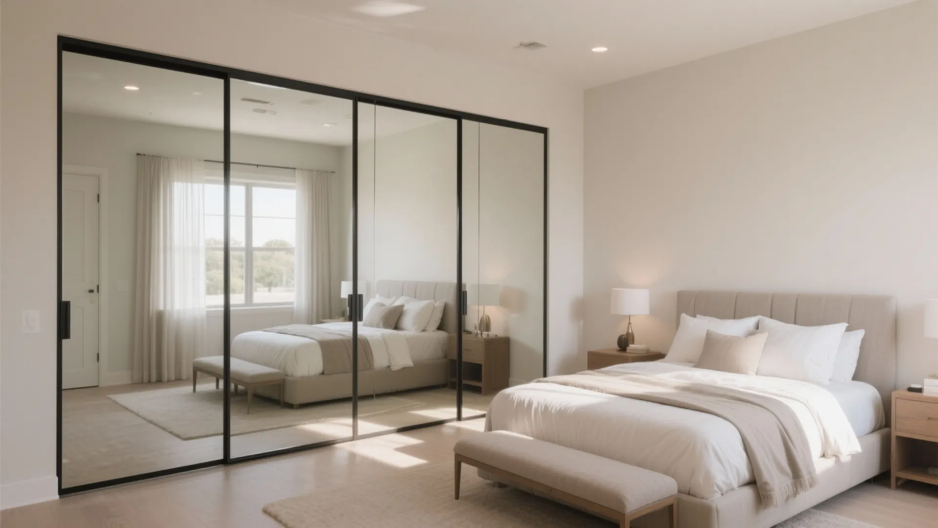 8. Mirrored Sliding Closet Doors