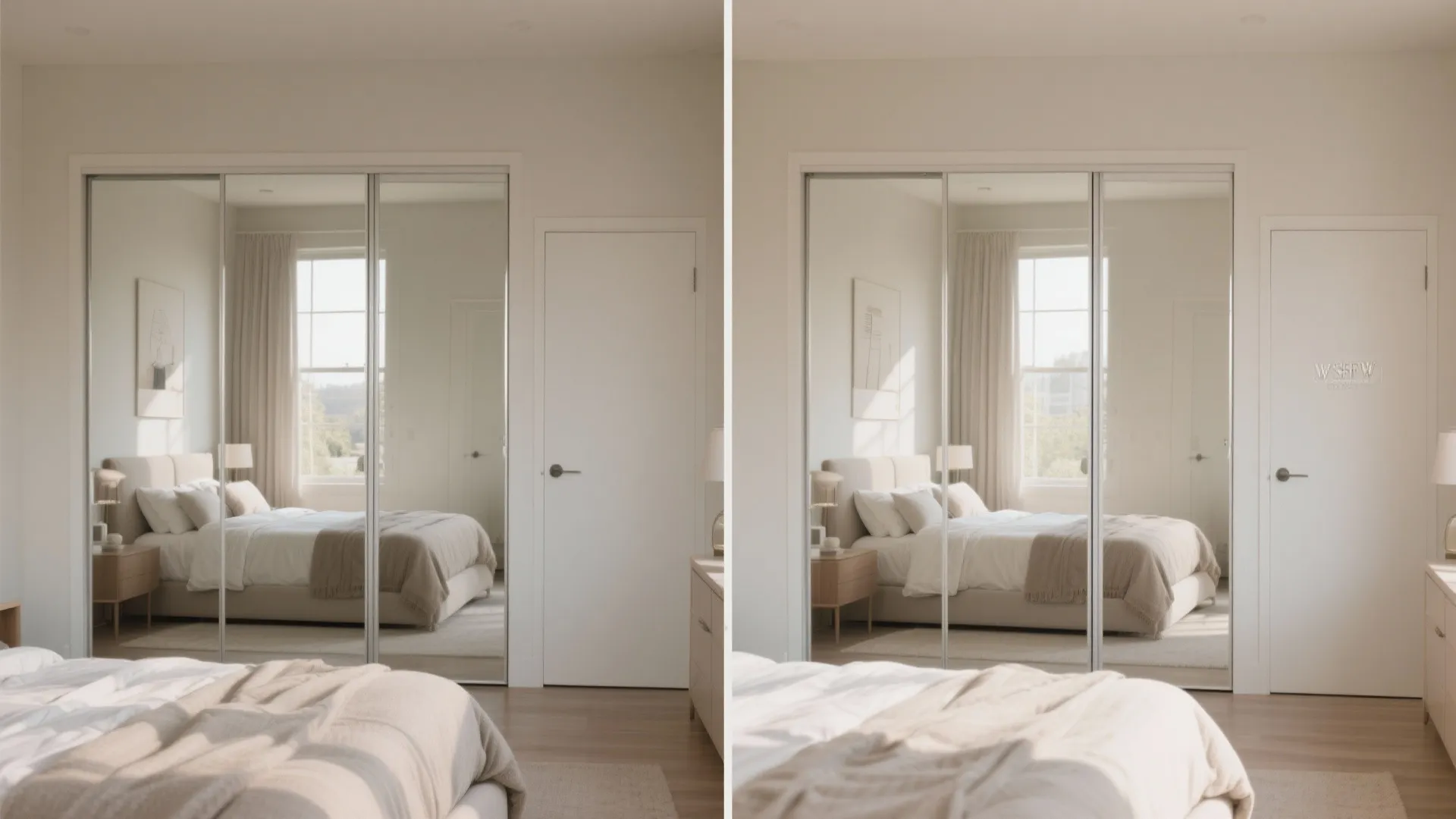 8. Mirrored Closet Doors