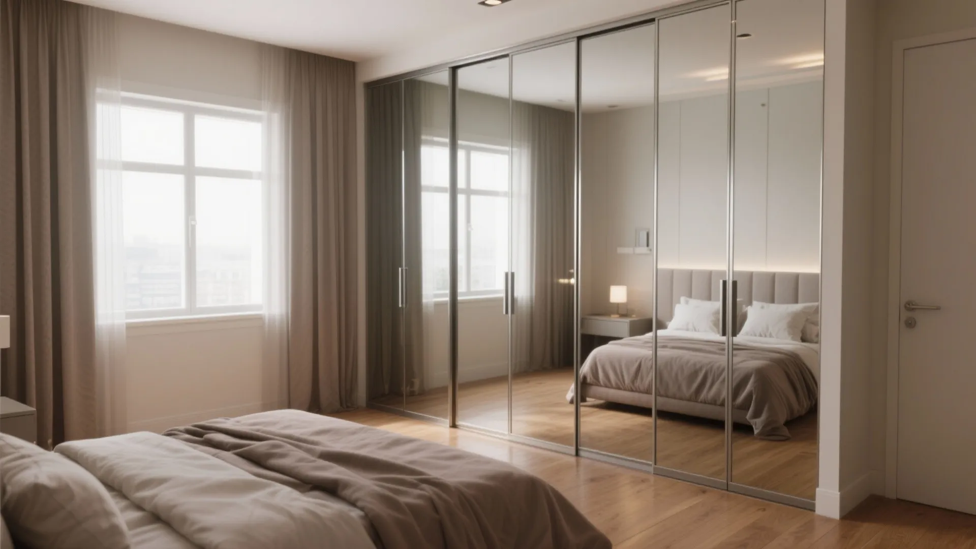 DIY Closet Doors with Mirrors: Stylish Space-Saving Ideas: Fast-Track Guide to Transform Bedroom Storage with Mirrors