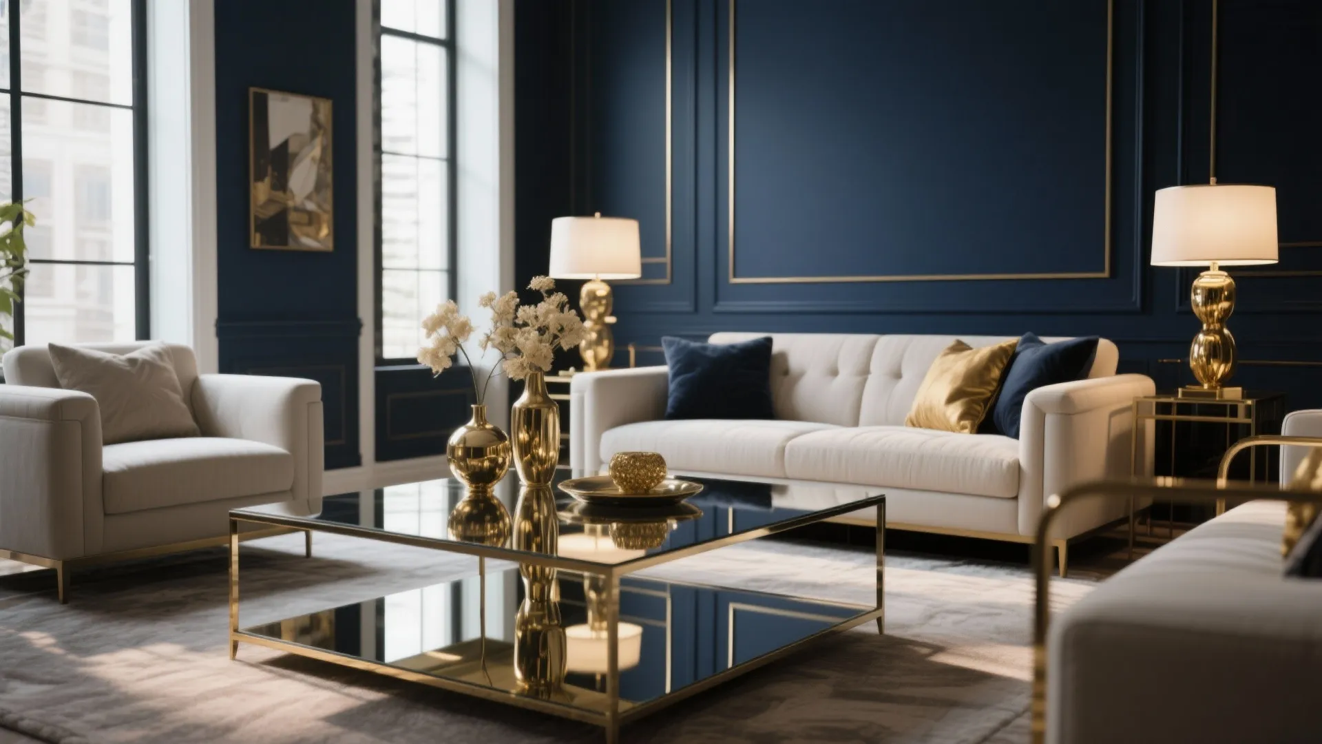 9. Mirrored Accent Furniture