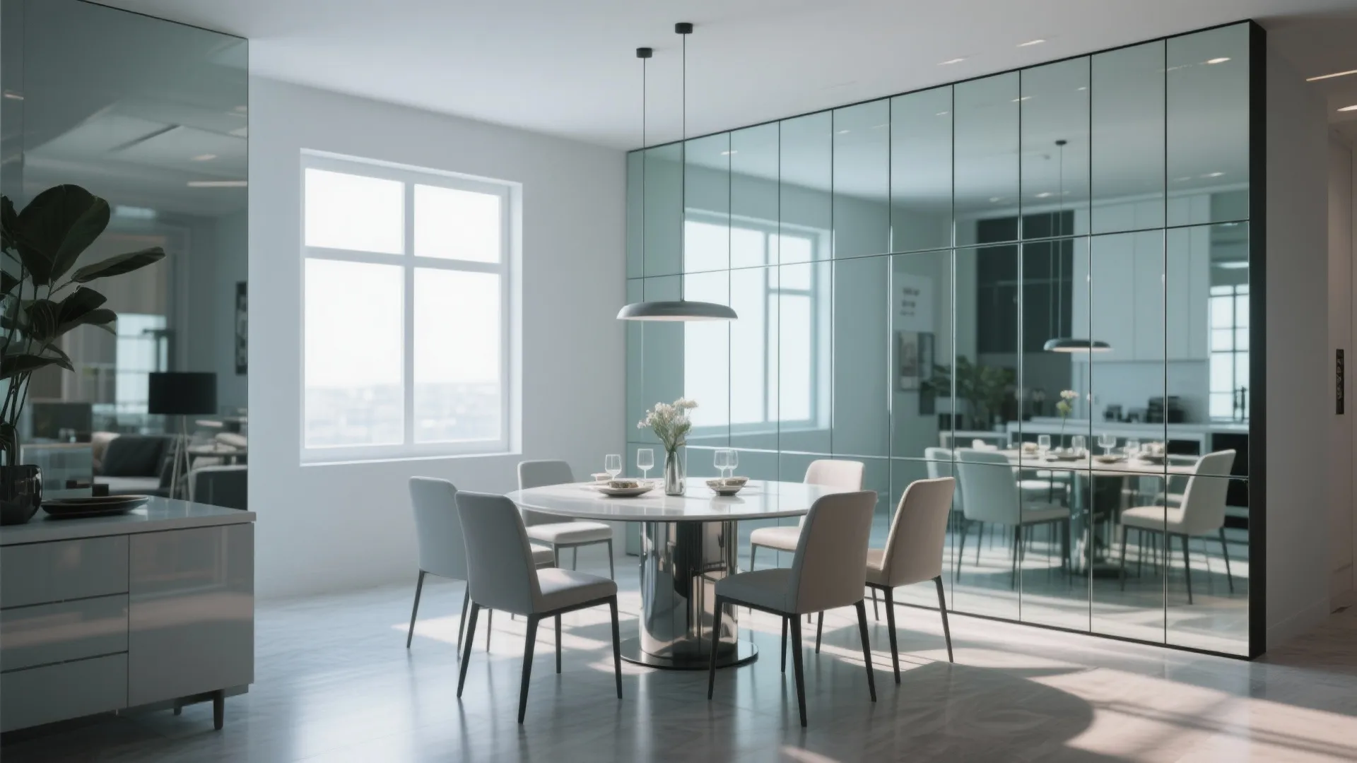 Mirrored Wall Panels