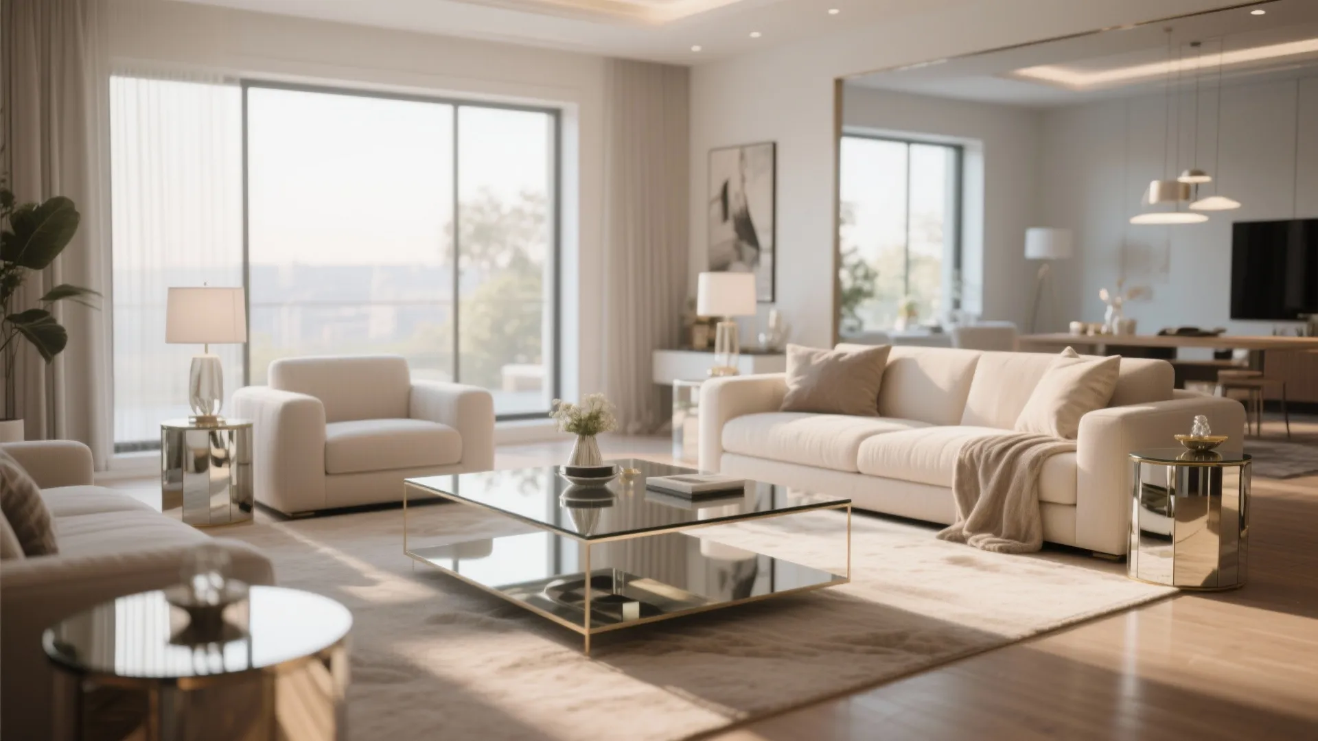 6. Mirrored Furniture to Reflect Style