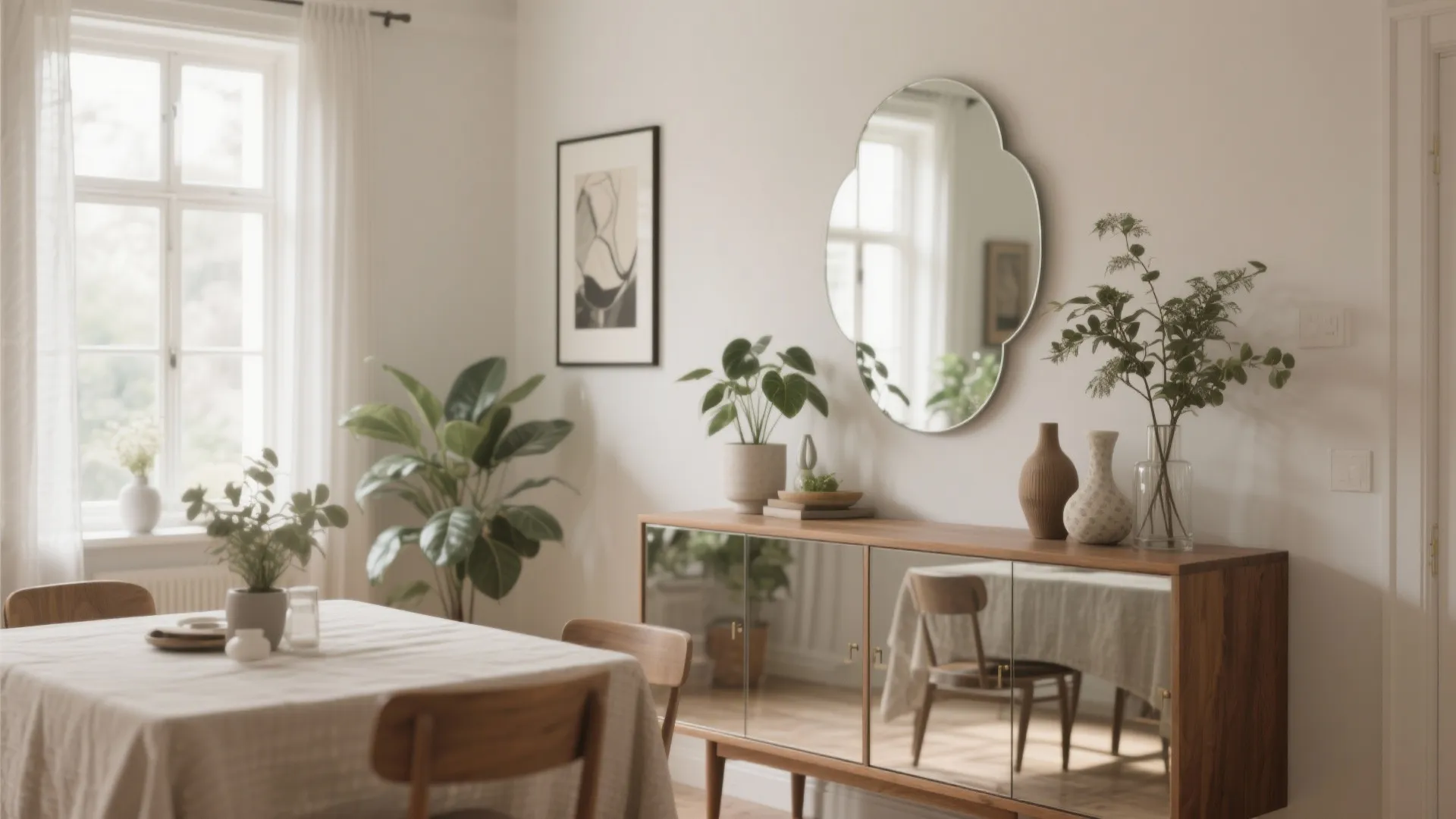 Mirrored Furniture Accents