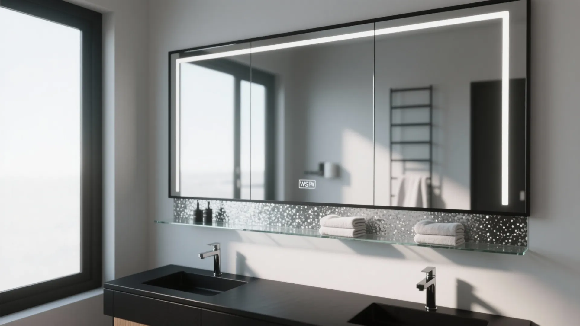 Mirrored and Glass Surfaces for Depth