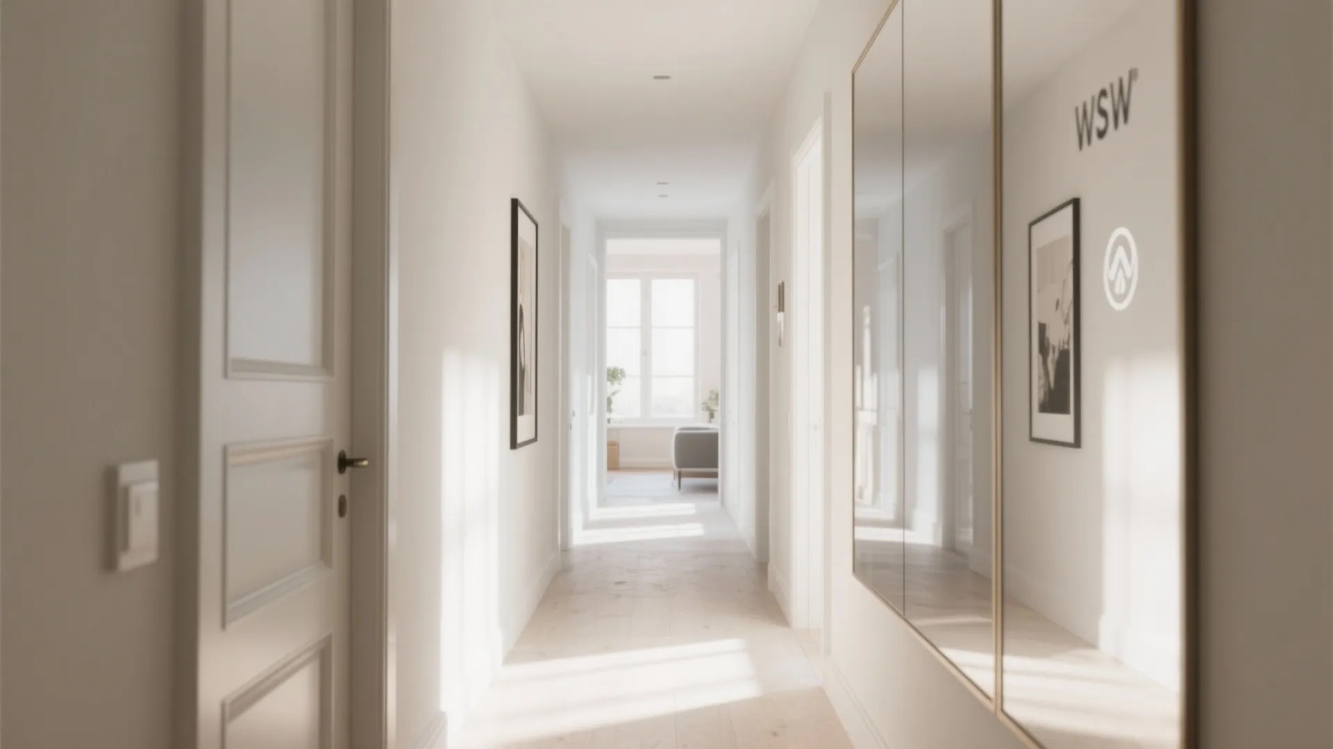 Mirrored Walls for Depth