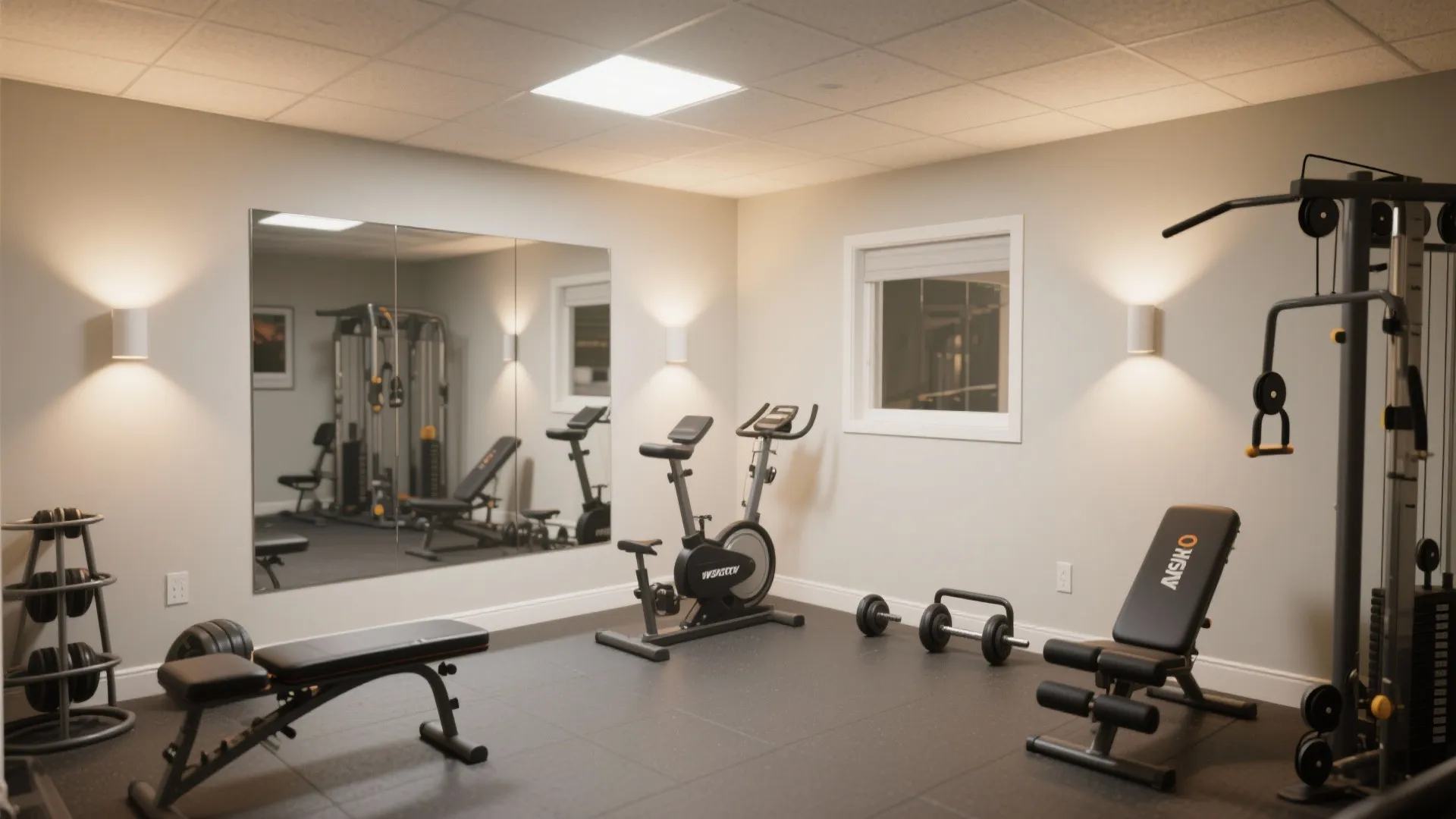 Mirrored Walls for Spatial Illusion