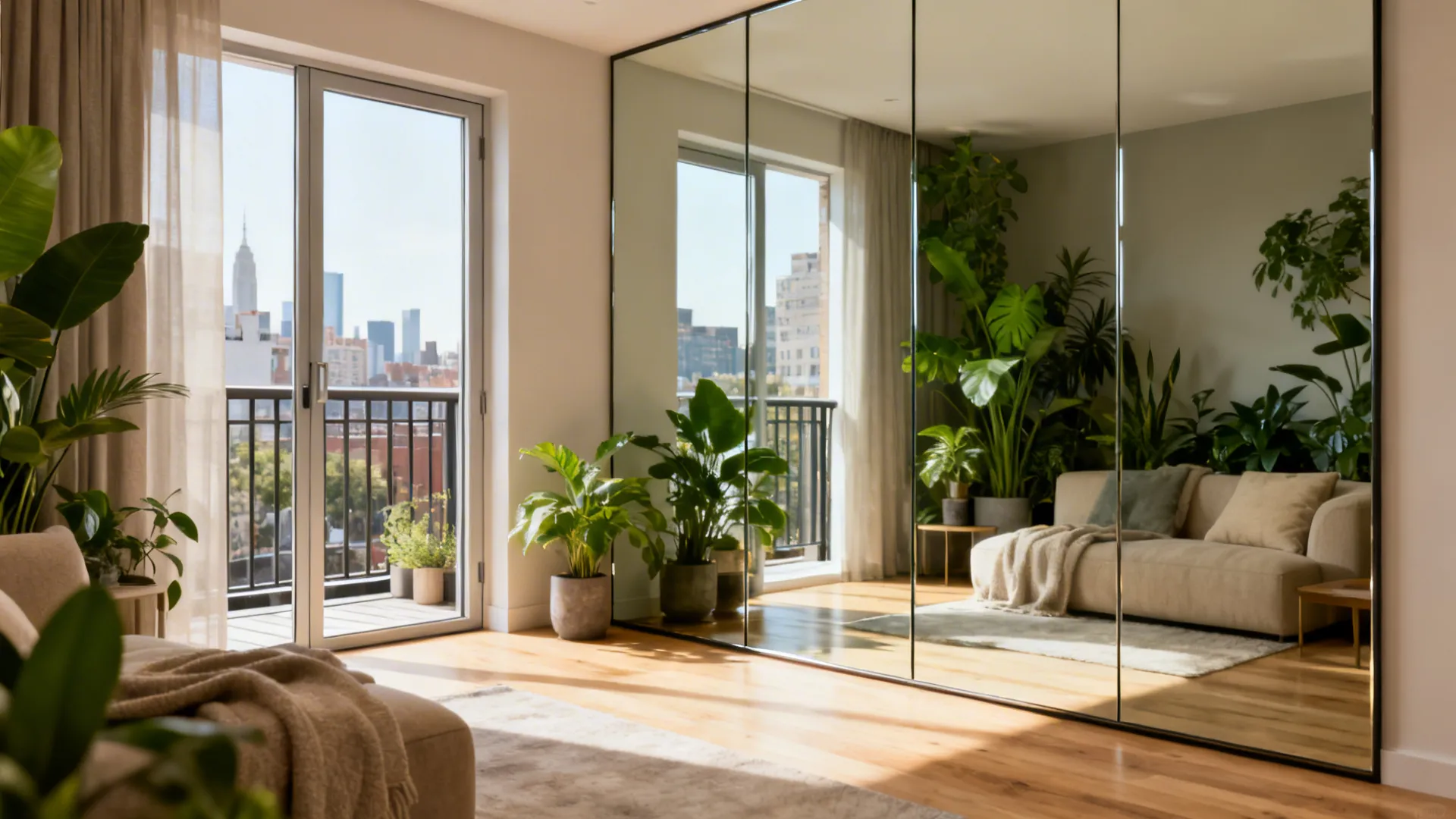Make a Small Room Look Bigger with Mirrors — 5 Ideas