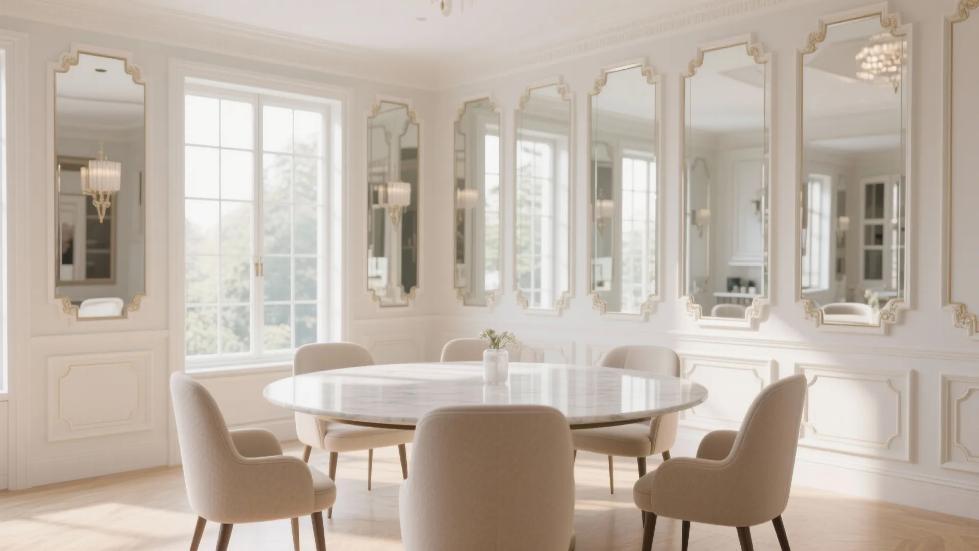 7. Mirrored Panelling