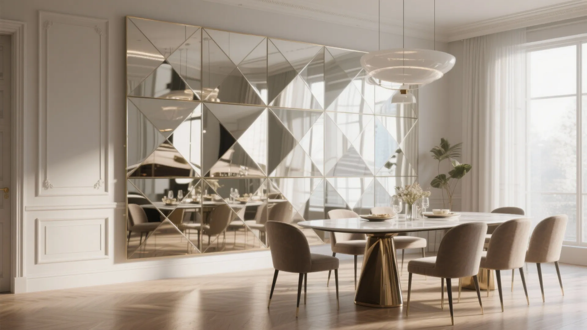 Mirrored Wall Panels