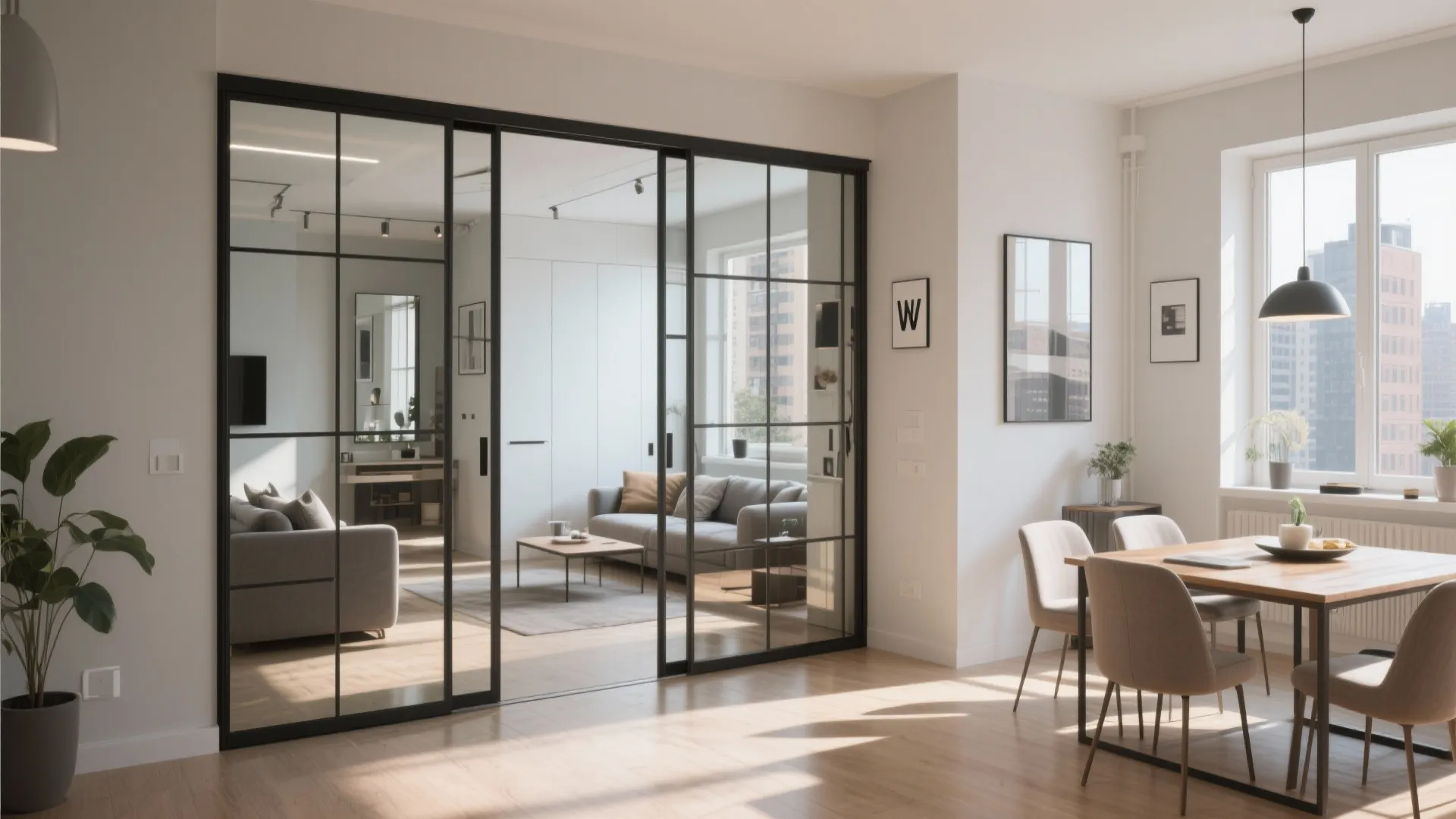 10. Mirrored Sliding Doors to Maximize Utility