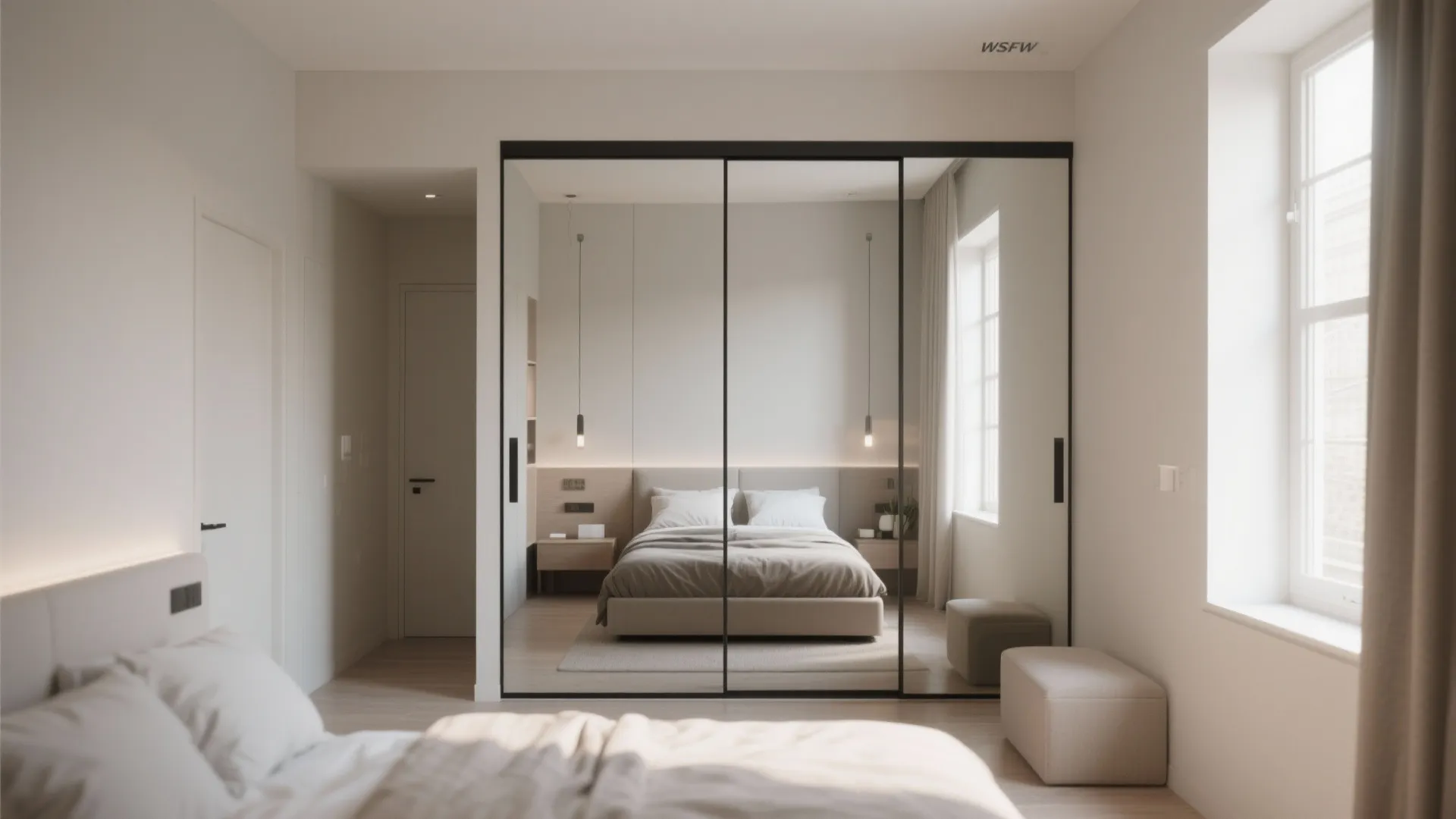 2. Sliding Doors Instead of Swing Doors