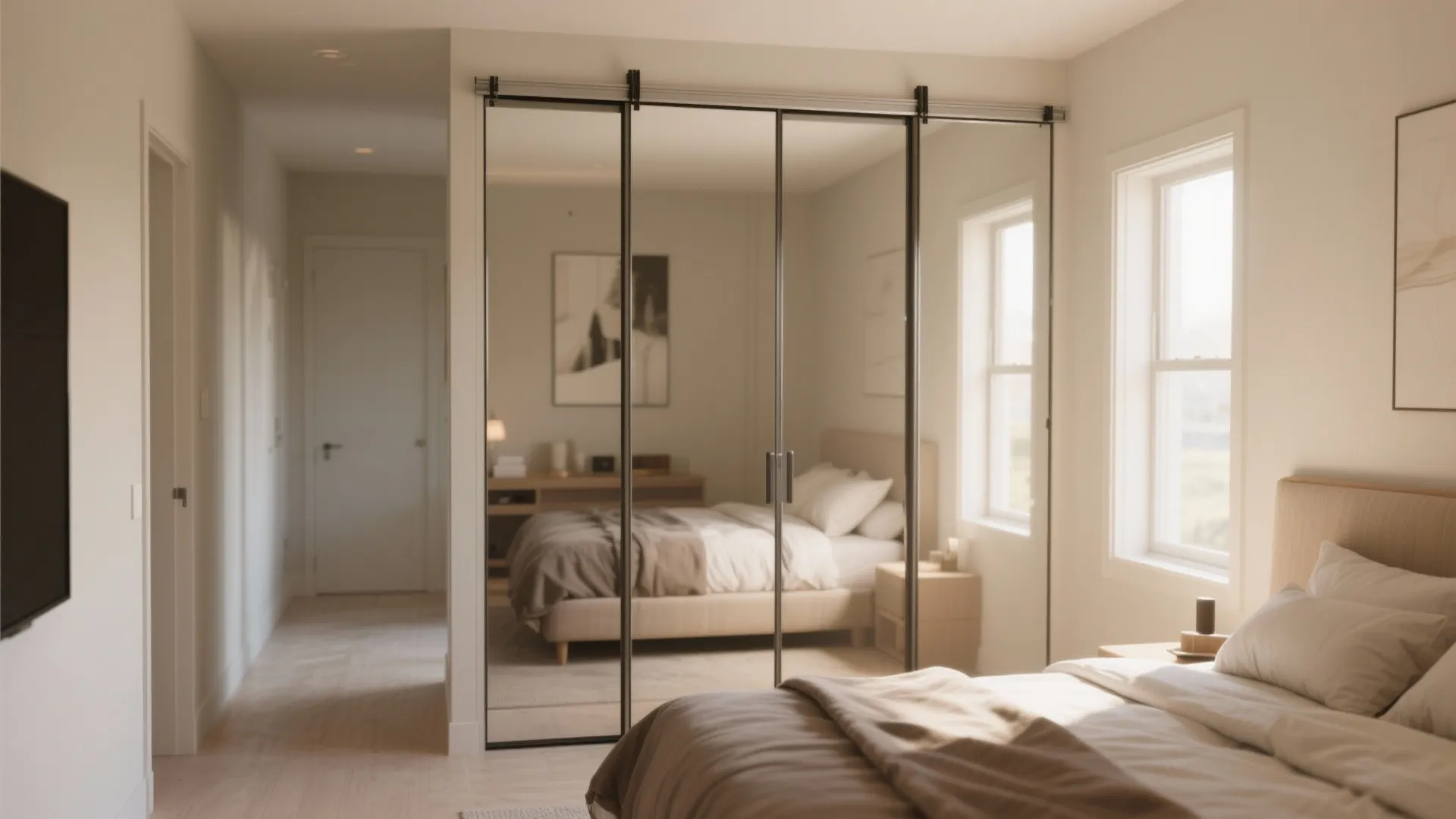 Sliding door closets and mirrored wardrobe fronts