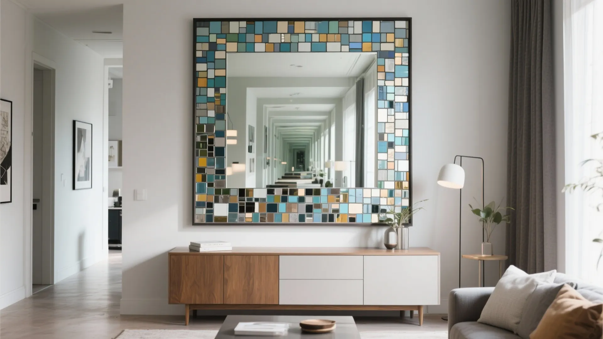 8. Mirrored Wall Art