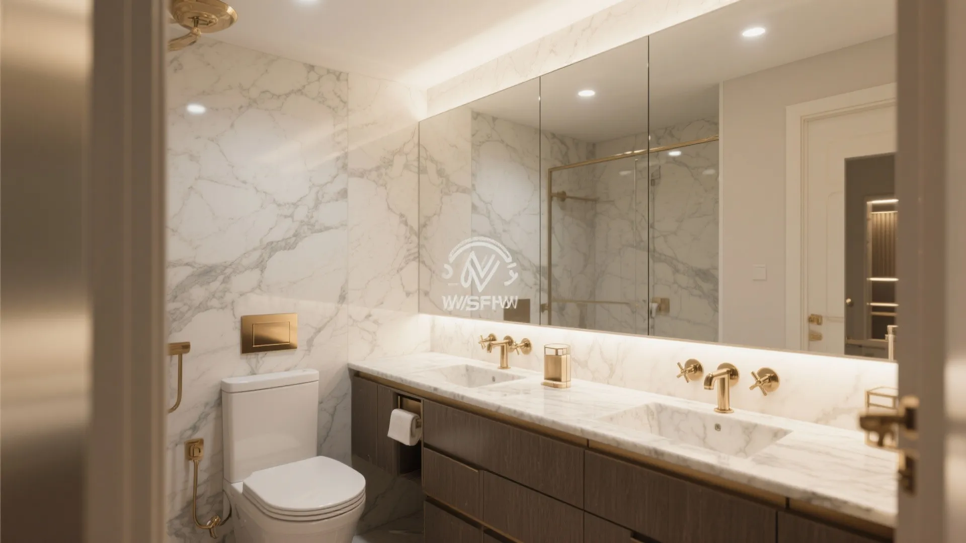 Mirrored Walls for Depth