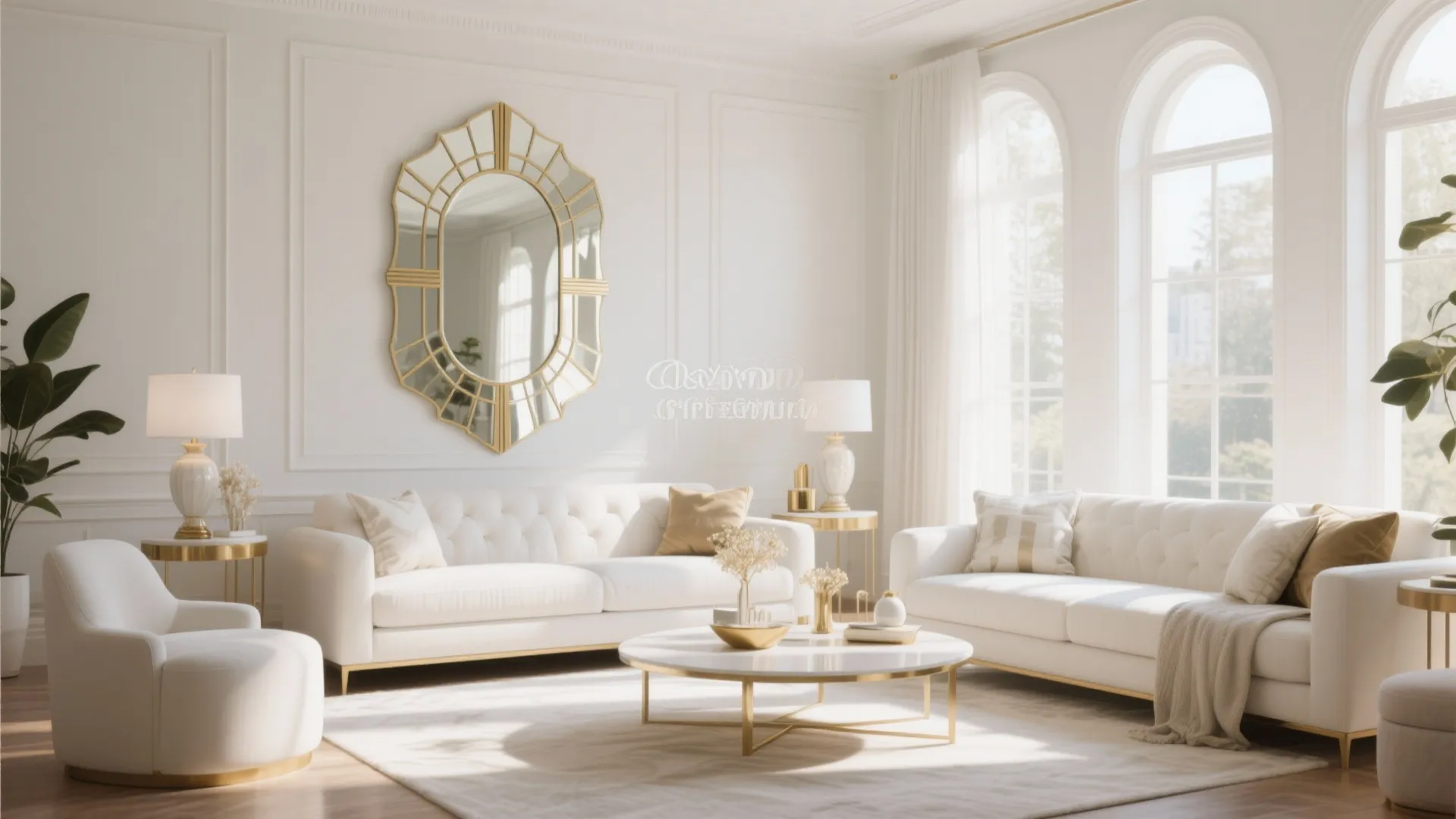 6. Mirrored Wall Accents