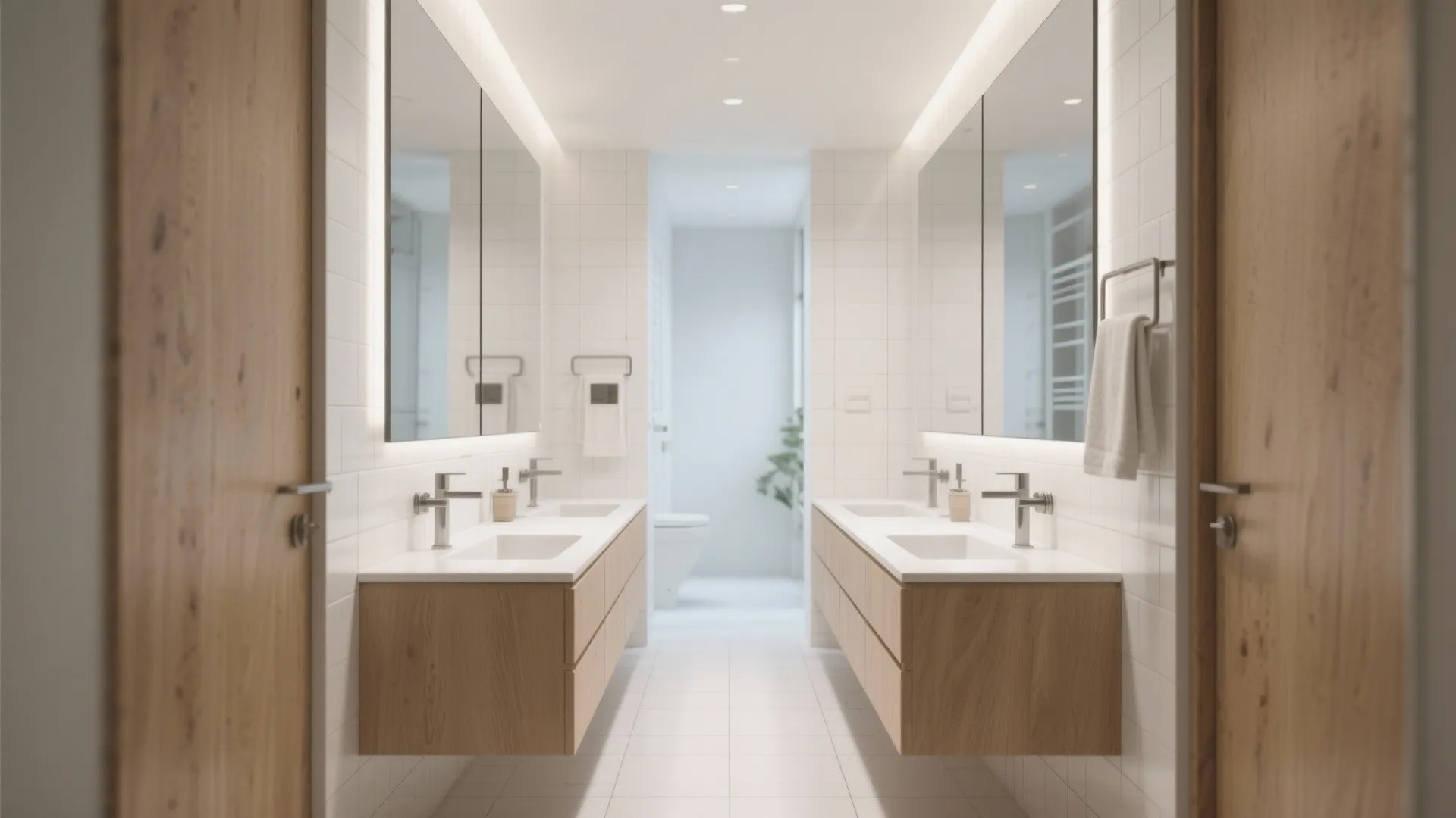 3. Mirrored Wall Illusion