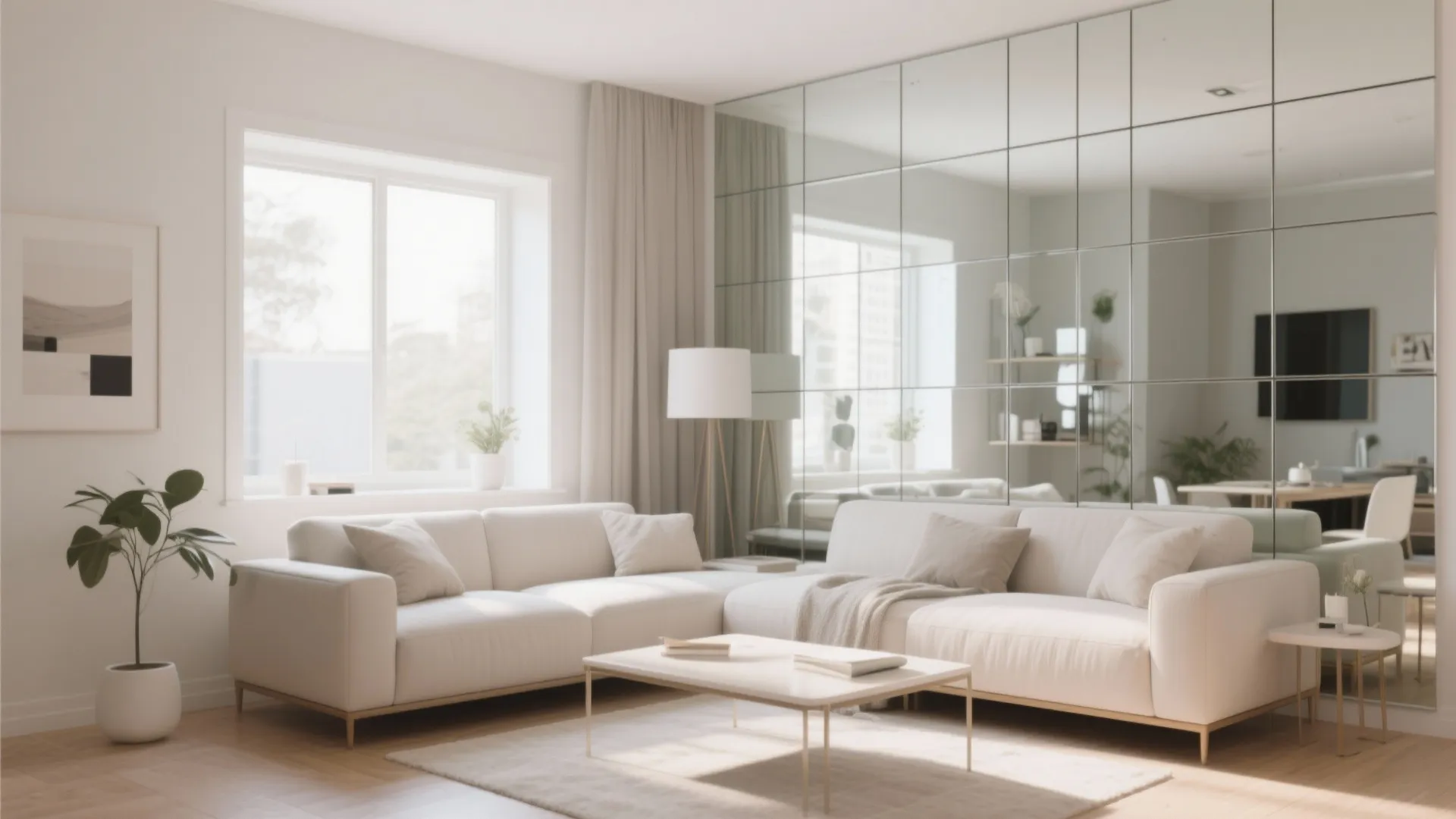 Mirrored Wall Panels